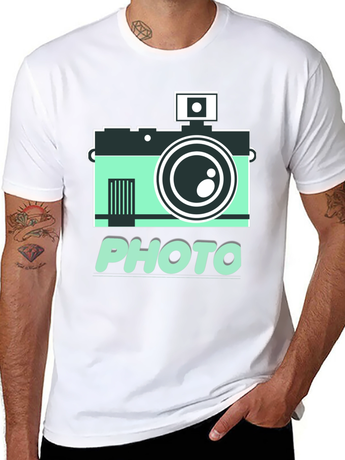 Retro Camera Photo Graphic T-Shirt