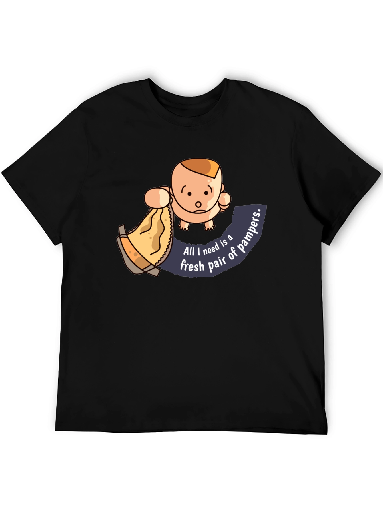 Baby & Diaper Humor Graphic T-Shirt