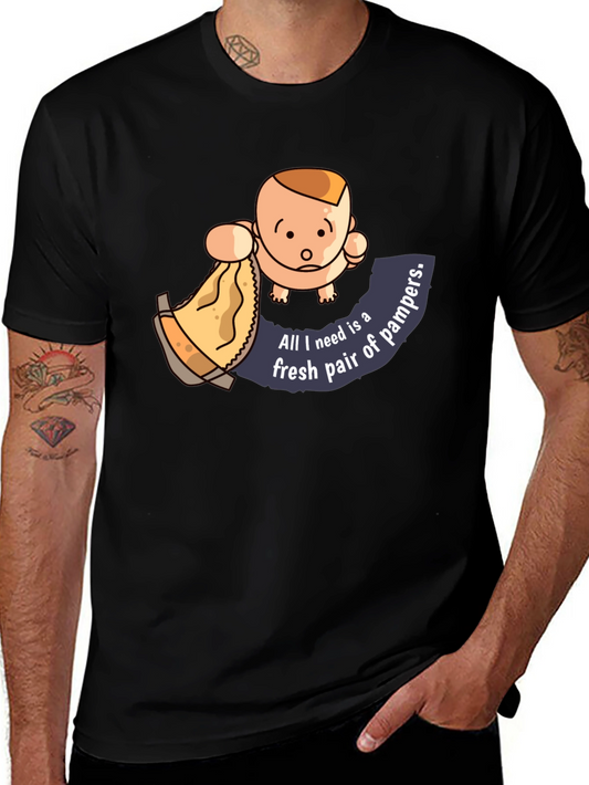 Baby & Diaper Humor Graphic T-Shirt