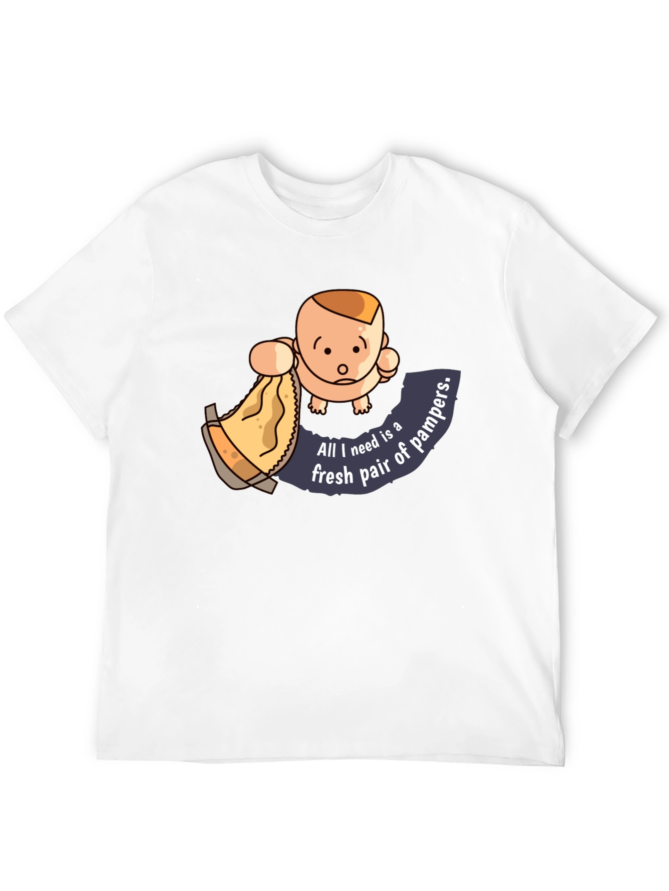 Baby & Diaper Humor Graphic T-Shirt