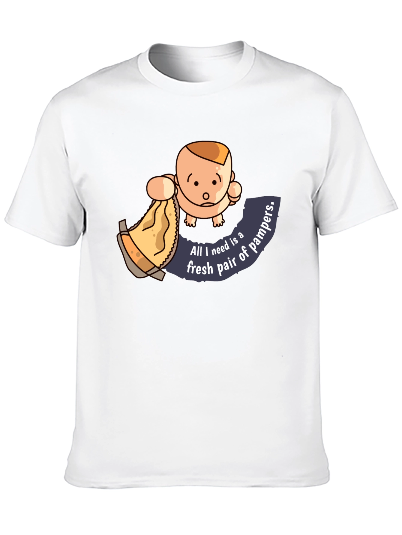 Baby & Diaper Humor Graphic T-Shirt