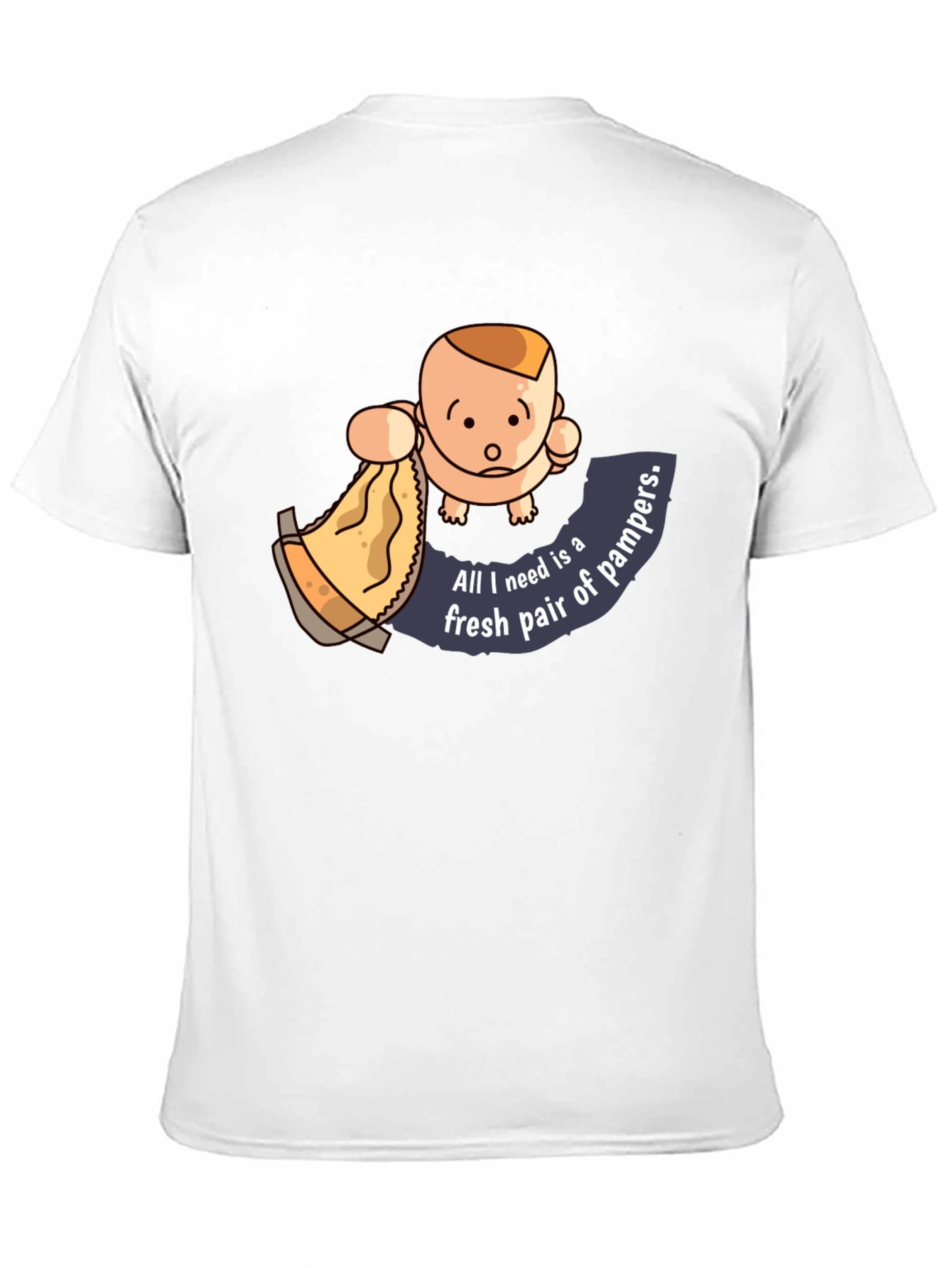 Baby & Diaper Humor Graphic T-Shirt