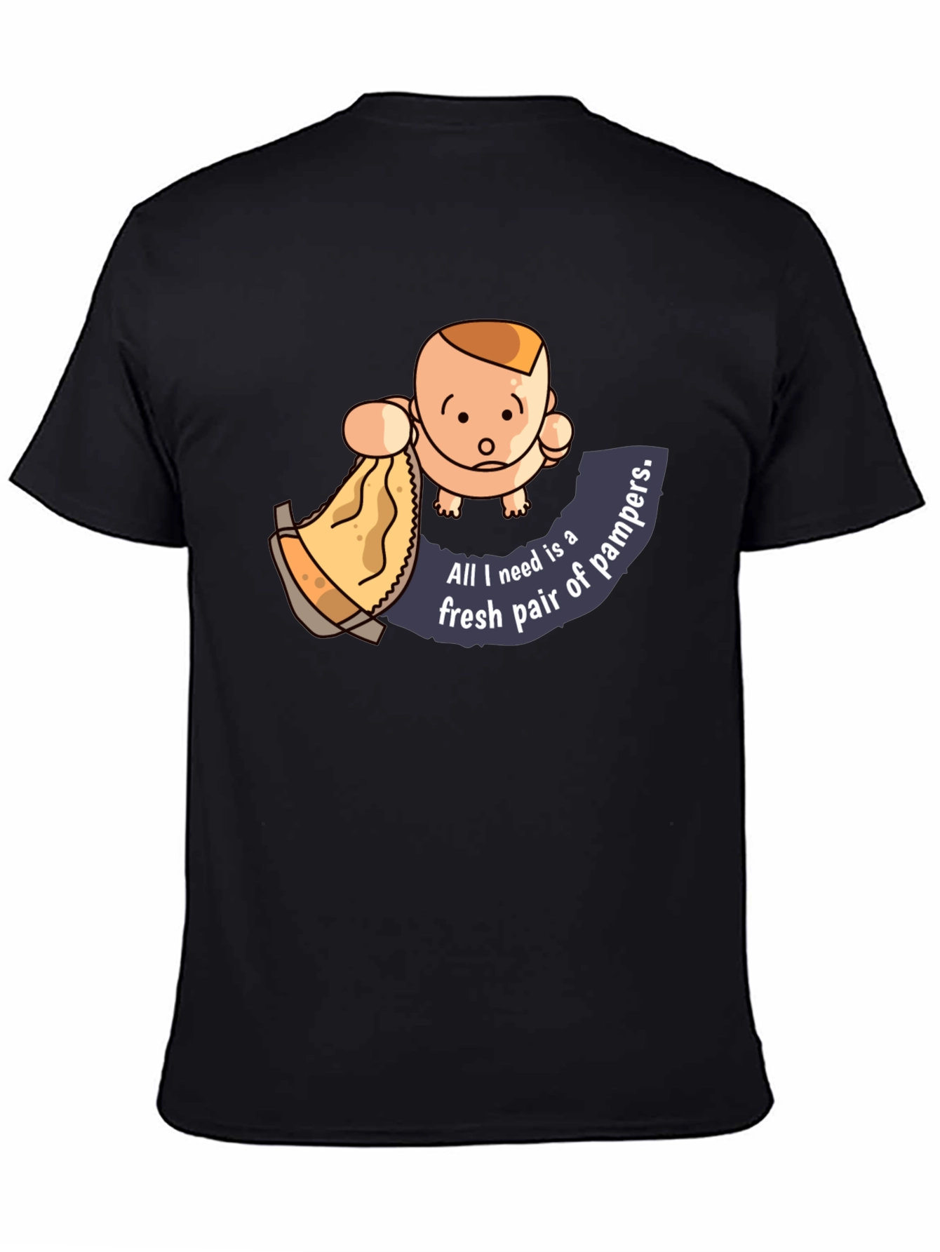 Baby & Diaper Humor Graphic T-Shirt