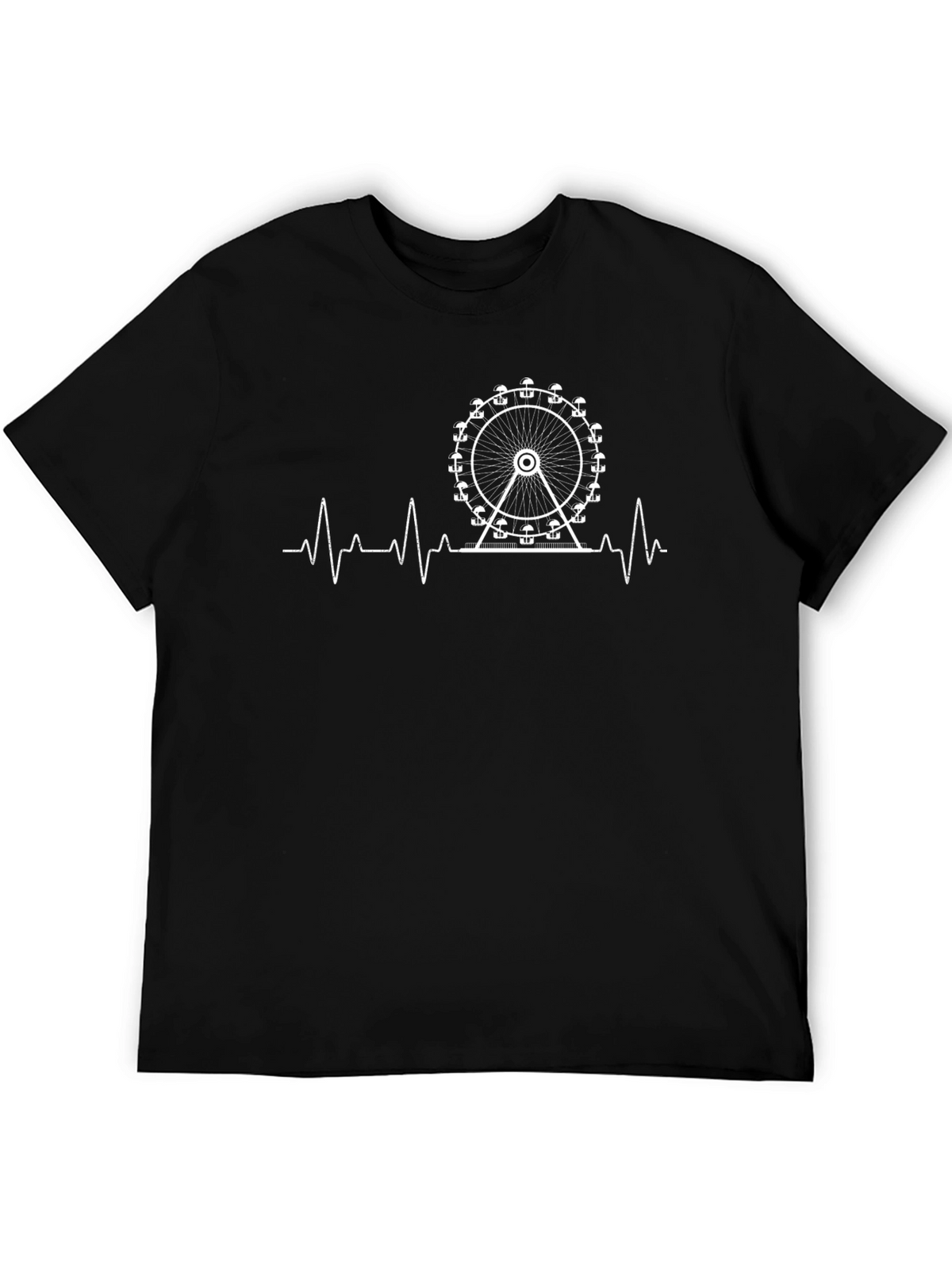 Ferris Wheel Heartbeat Graphic Tee