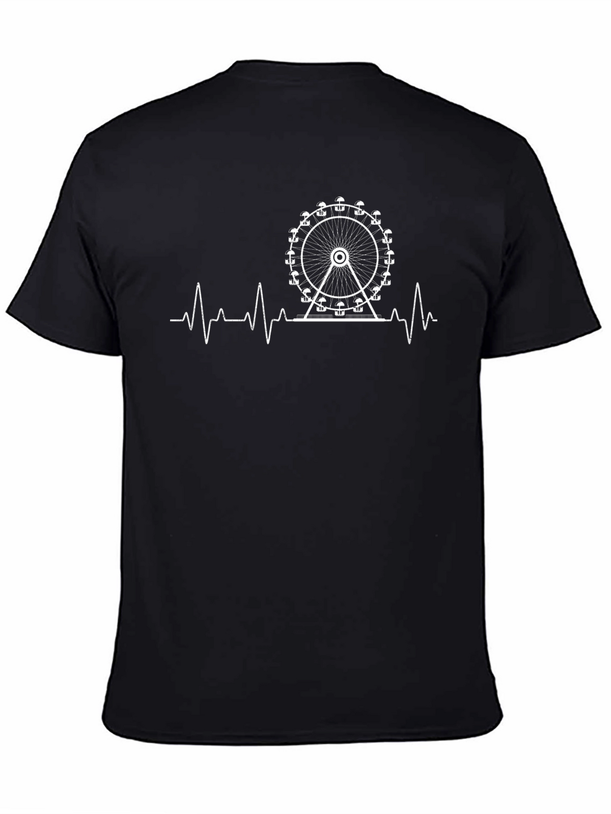 Ferris Wheel Heartbeat Graphic Tee