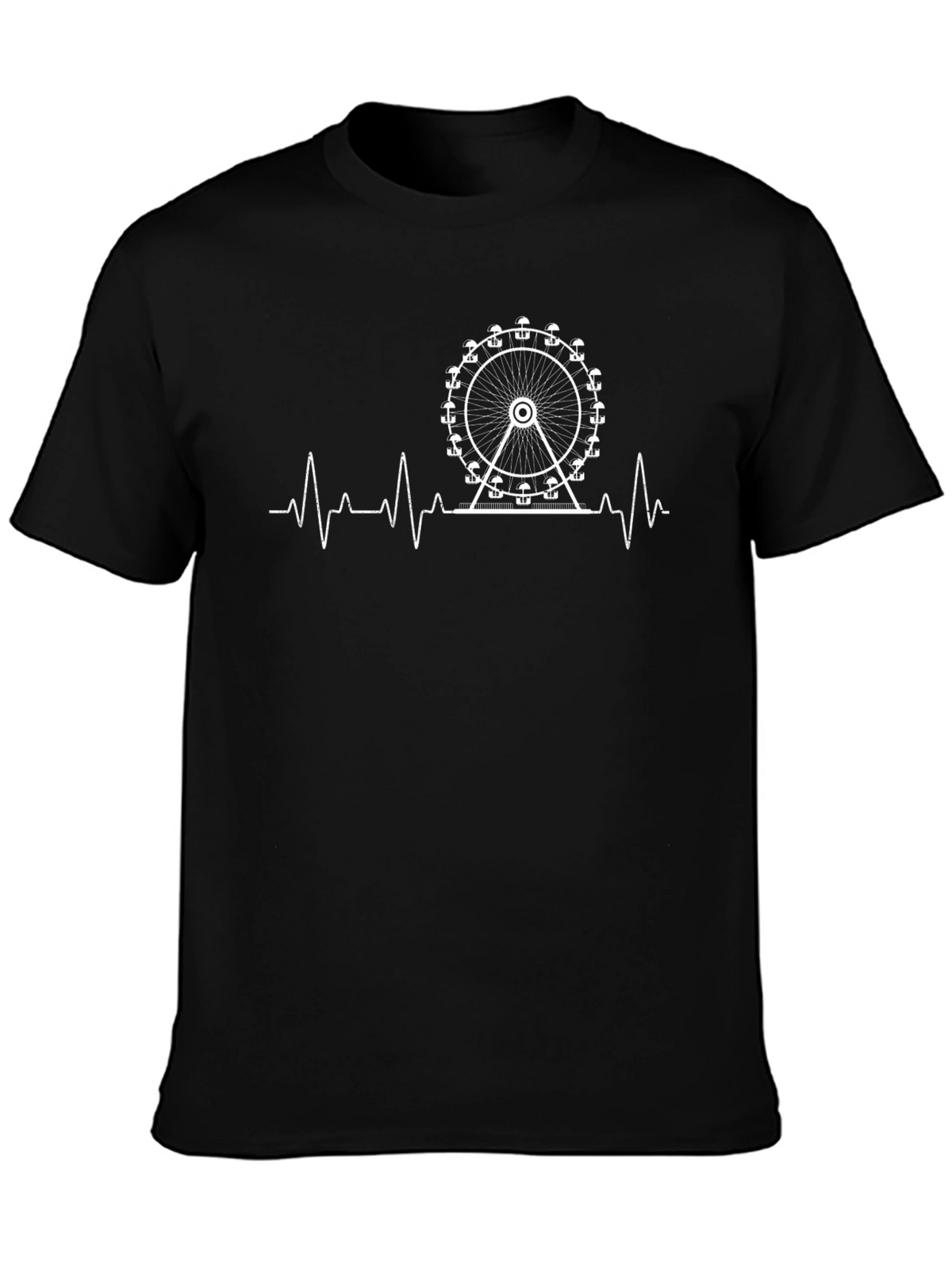 Ferris Wheel Heartbeat Graphic Tee