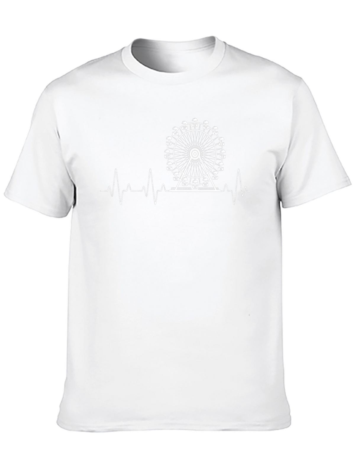 Ferris Wheel Heartbeat Graphic Tee