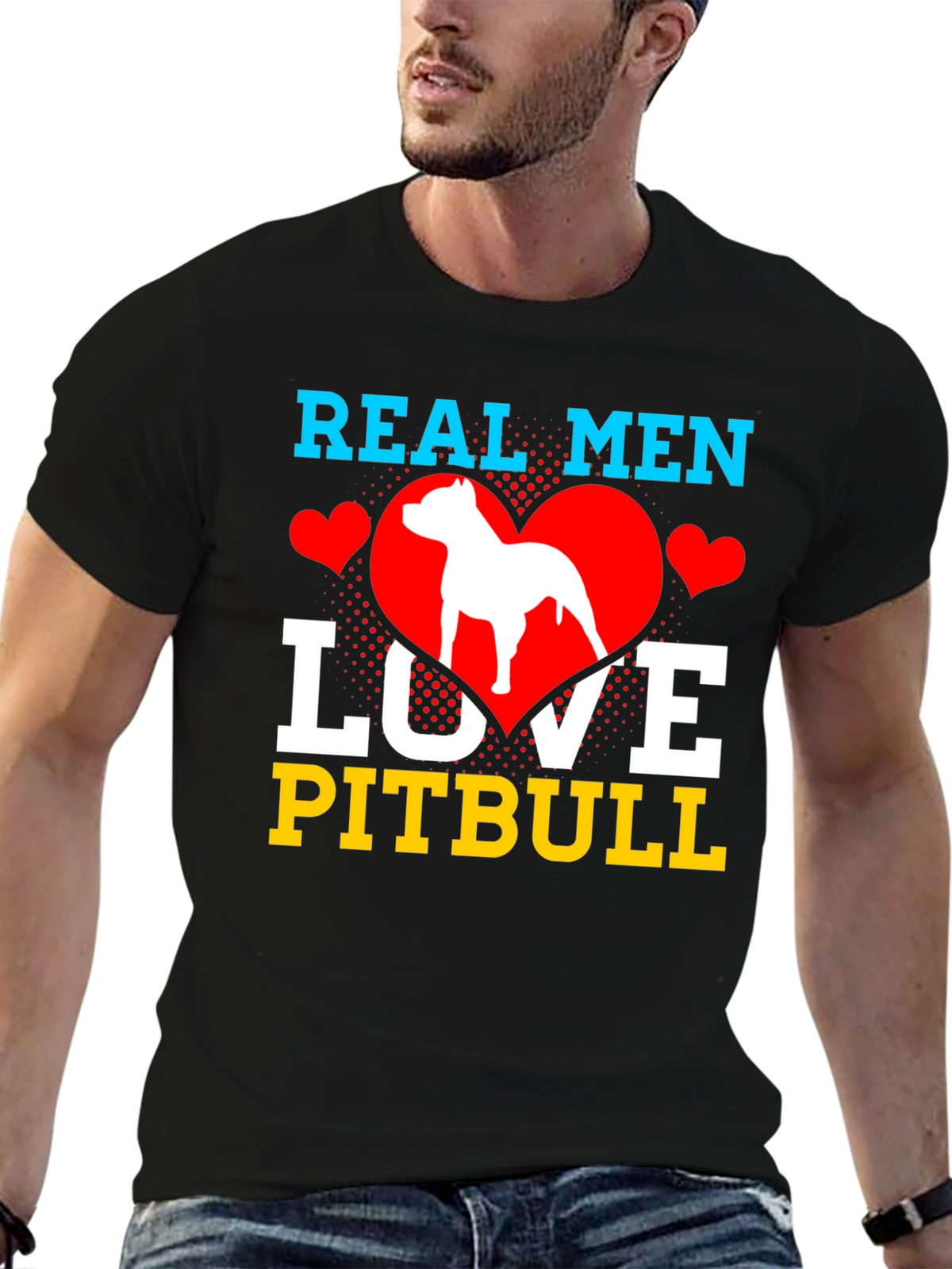 Real Men Love Pitbull T-Shirt