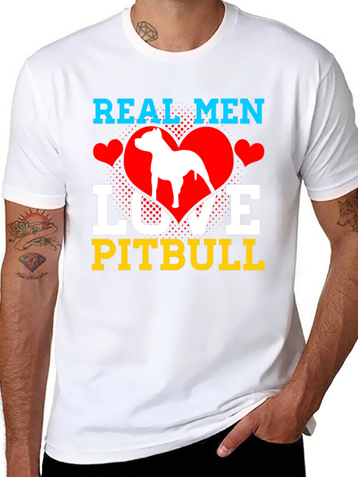 Real Men Love Pitbull T-Shirt