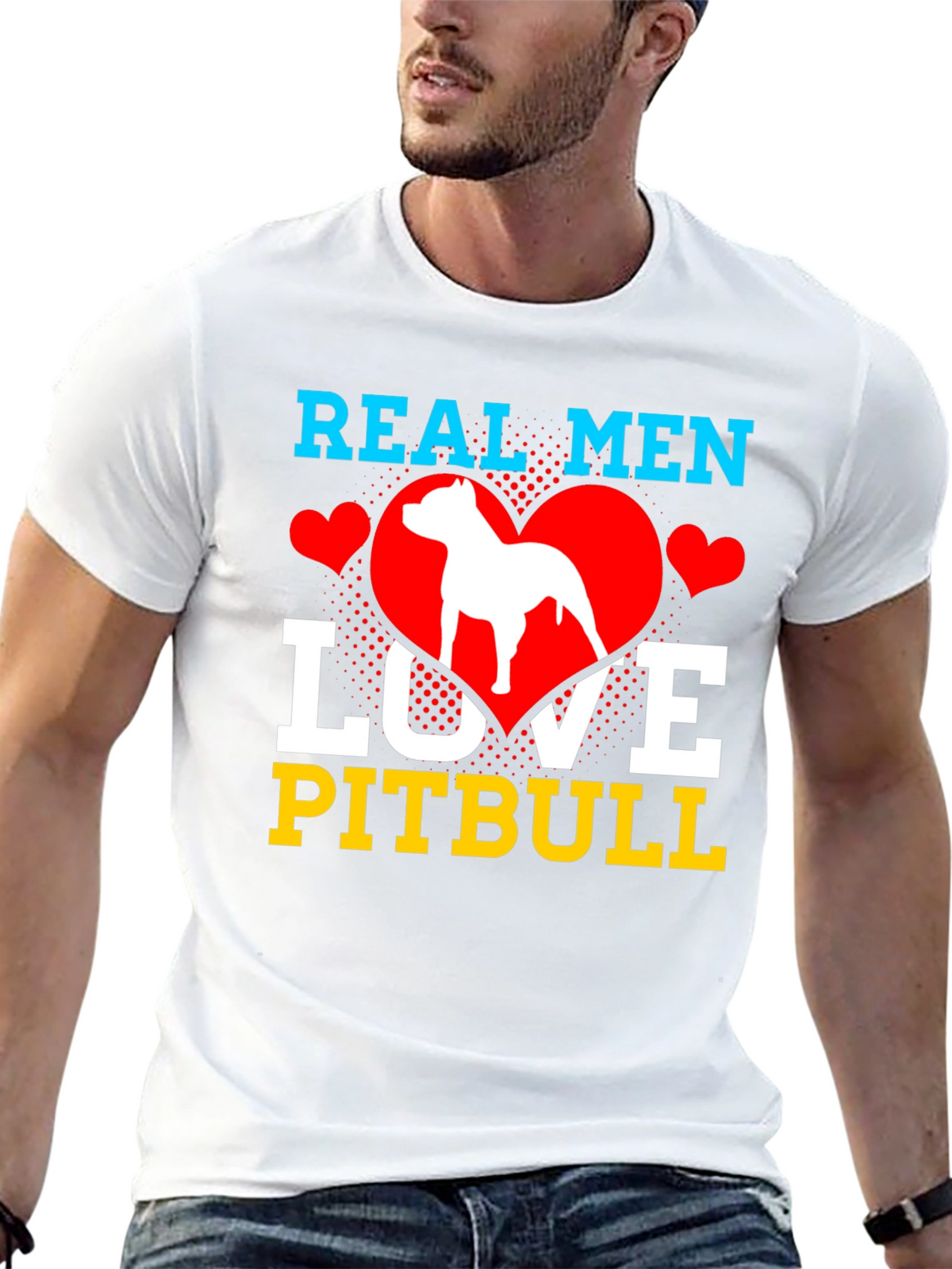 Real Men Love Pitbull T-Shirt