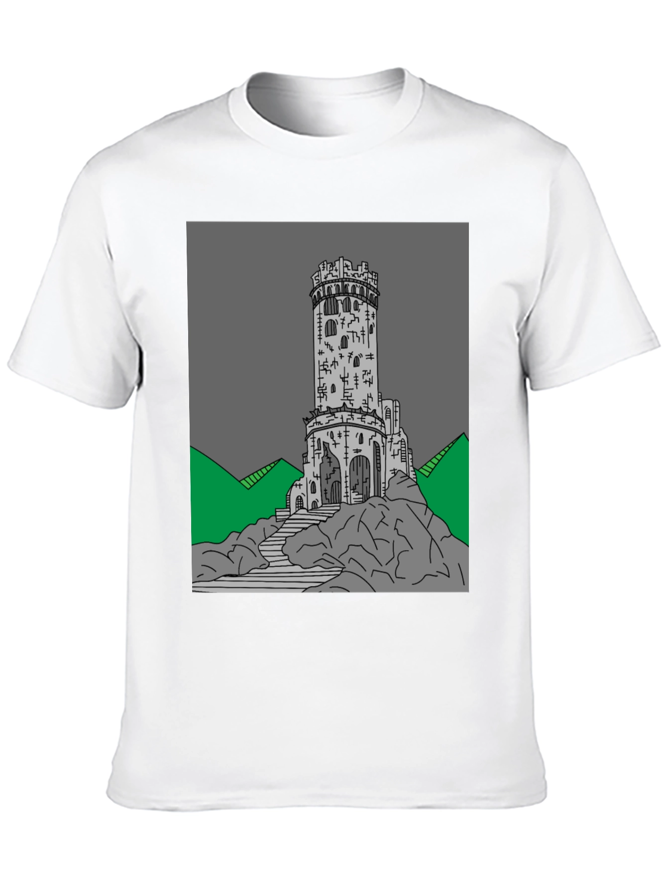 Tower Graphic Tee - Unique Design