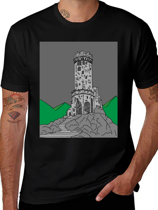 Tower Graphic Tee - Unique Design