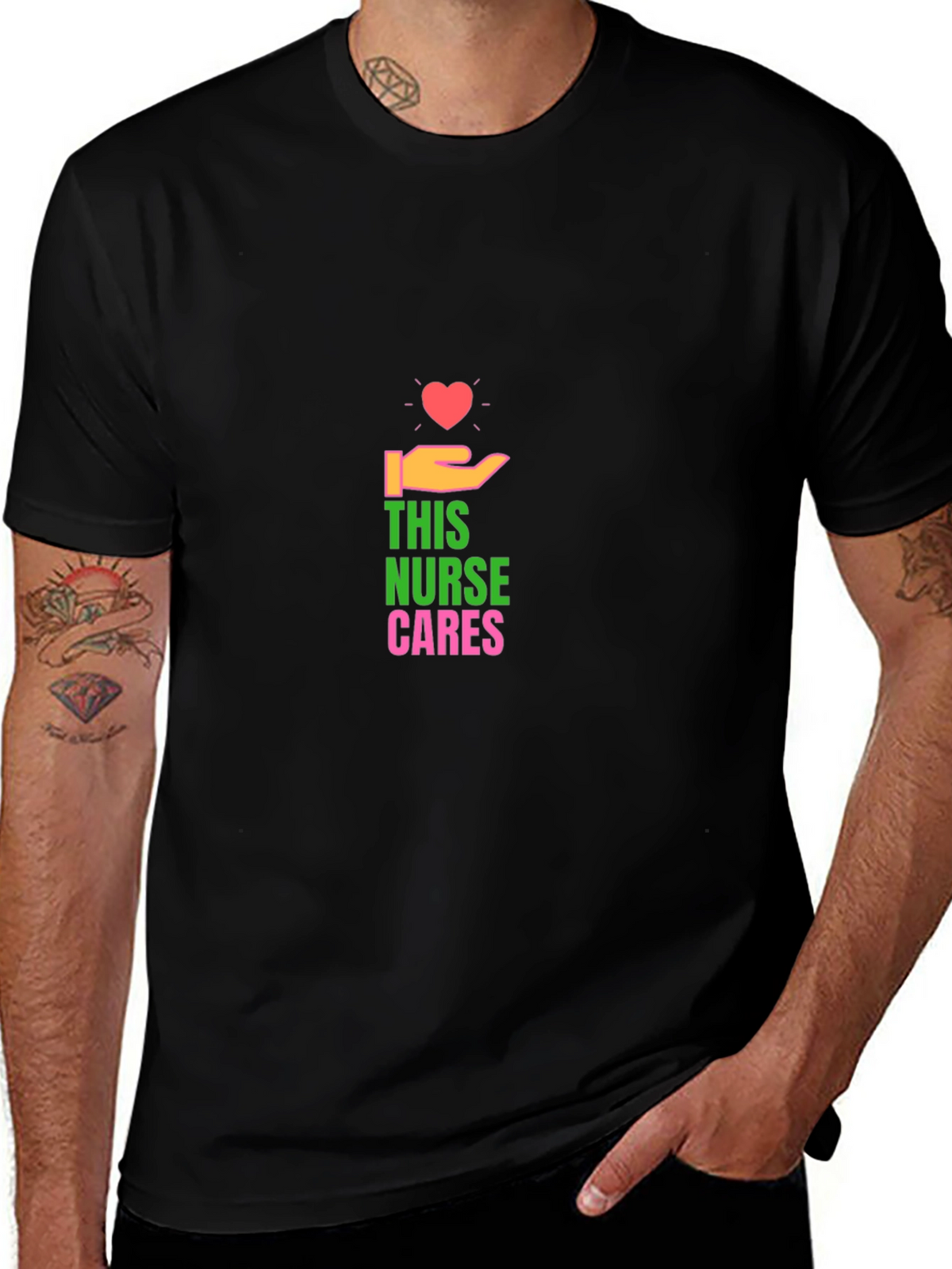 Nurse Cares Graphic T-Shirt