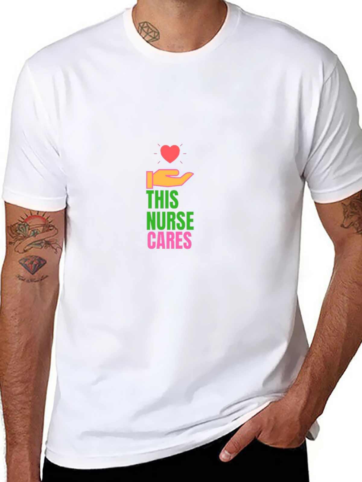 Nurse Cares Graphic T-Shirt