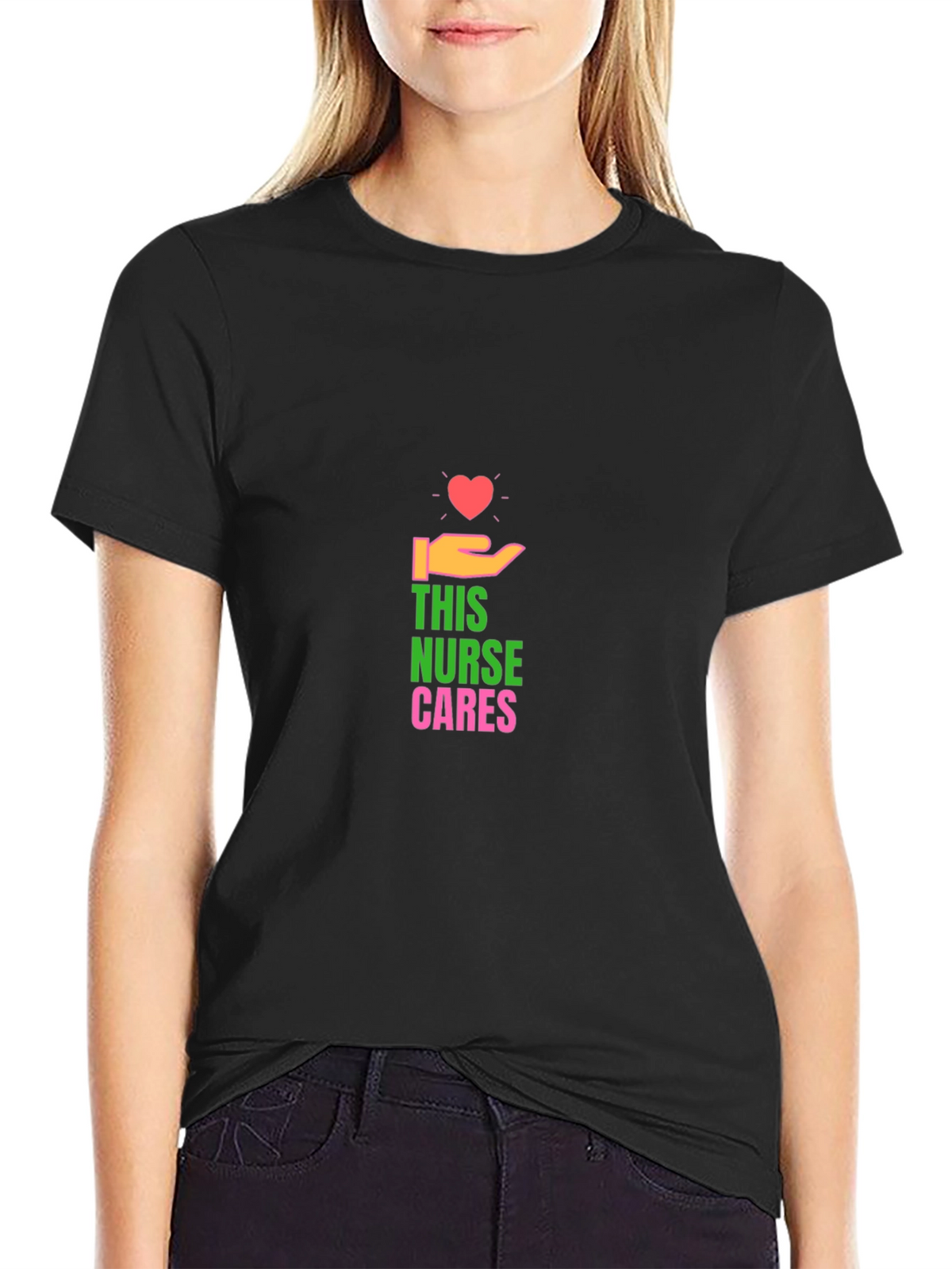 Nurse Cares Graphic T-Shirt