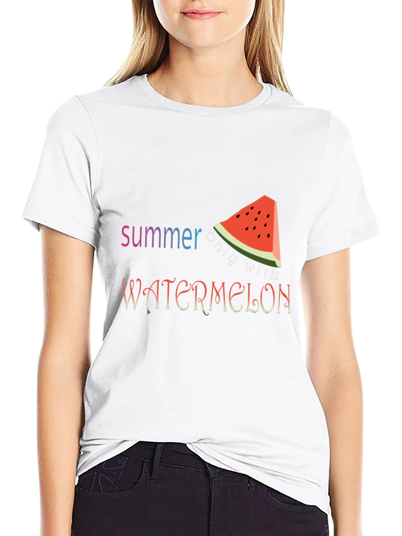 Summer Watermelon Graphic Tee - Fun Seasonal Shirt