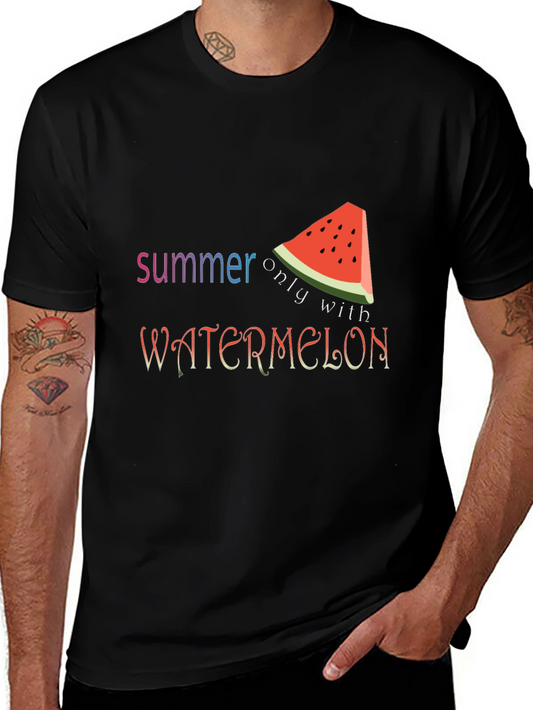 Summer Watermelon Graphic Tee - Fun Seasonal Shirt