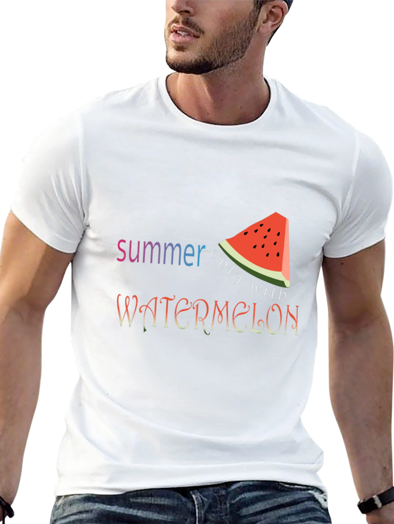 Summer Watermelon Graphic Tee - Fun Seasonal Shirt