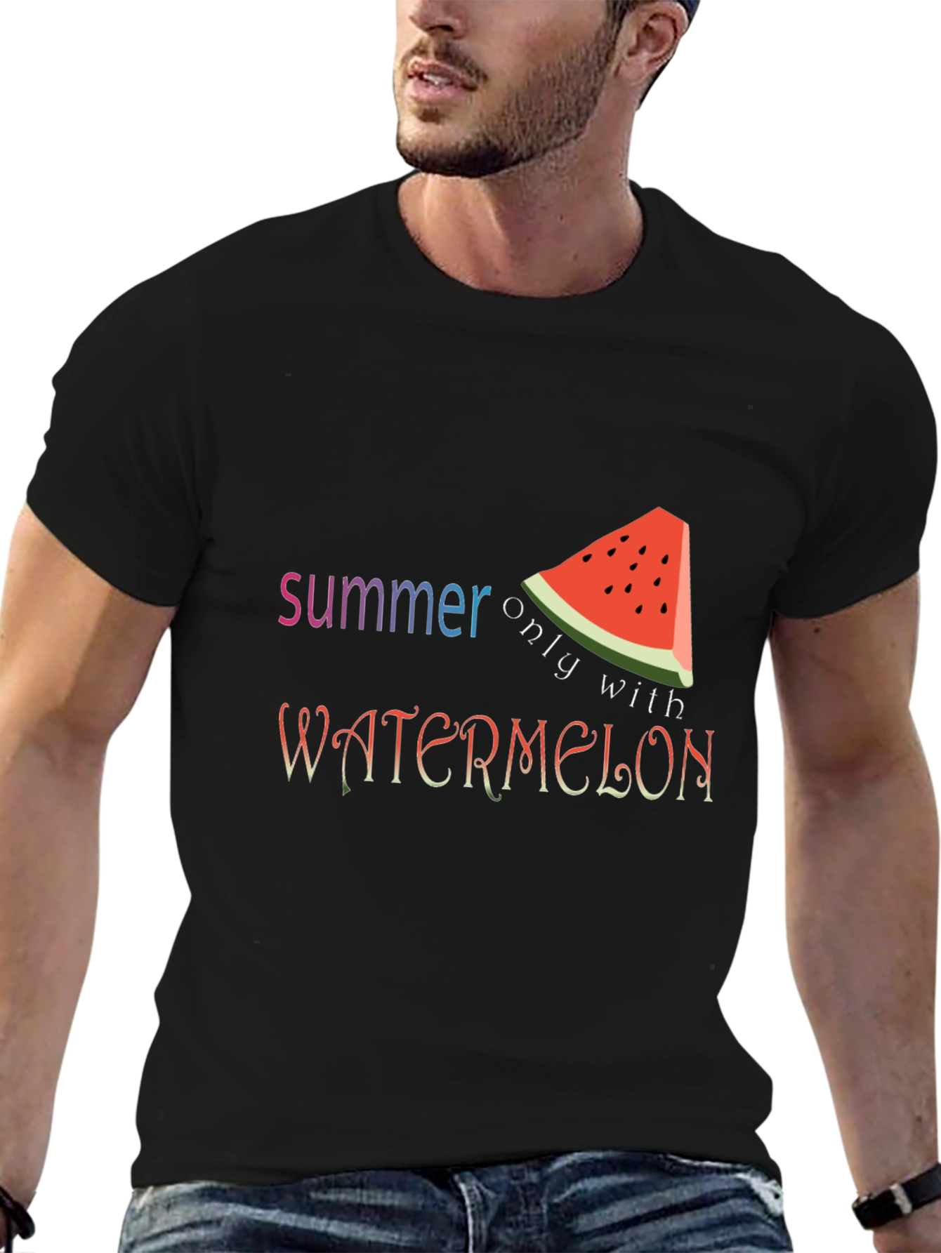 Summer Watermelon Graphic Tee - Fun Seasonal Shirt