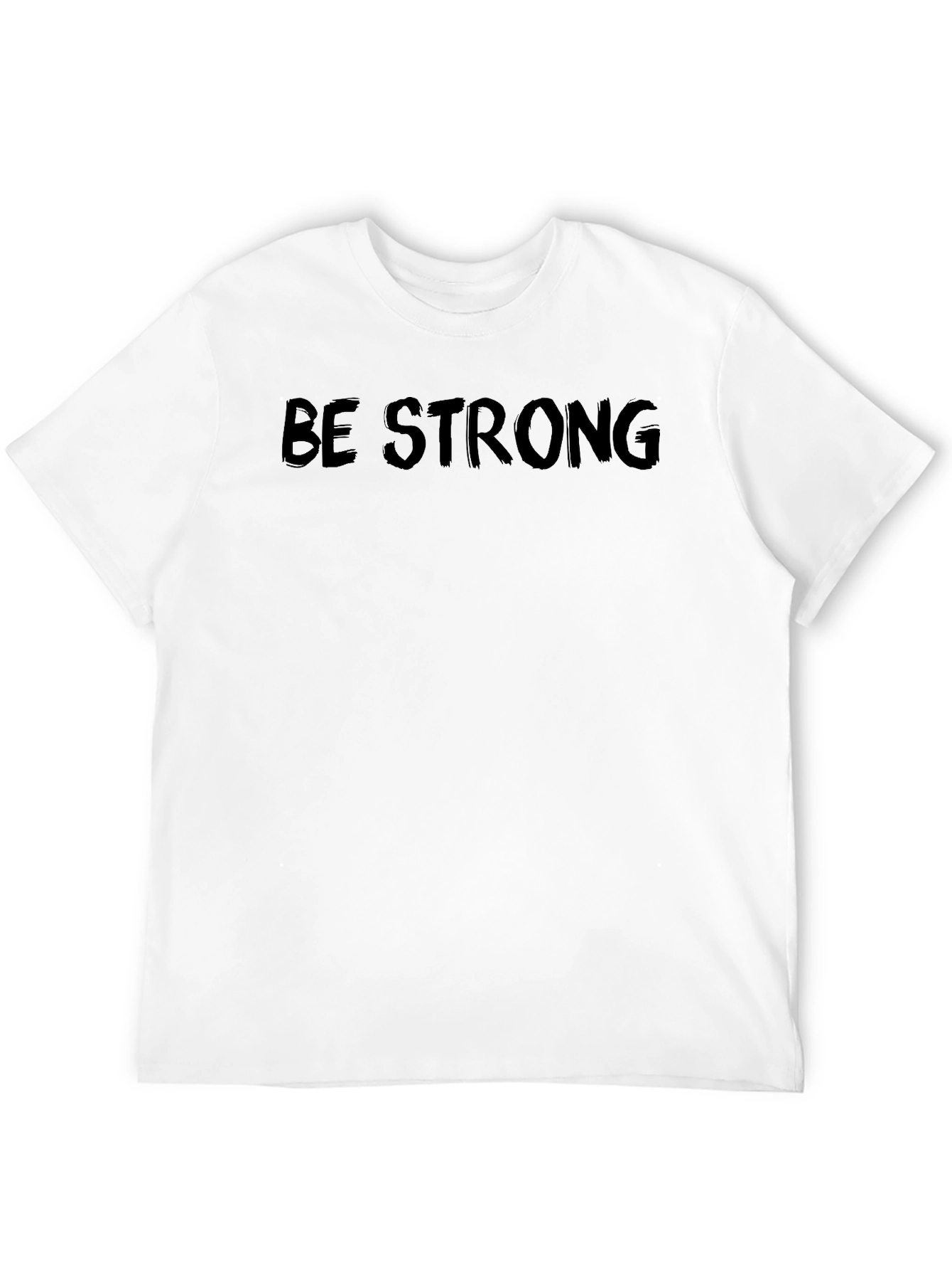Be Strong Black Graphic Tee - Mens