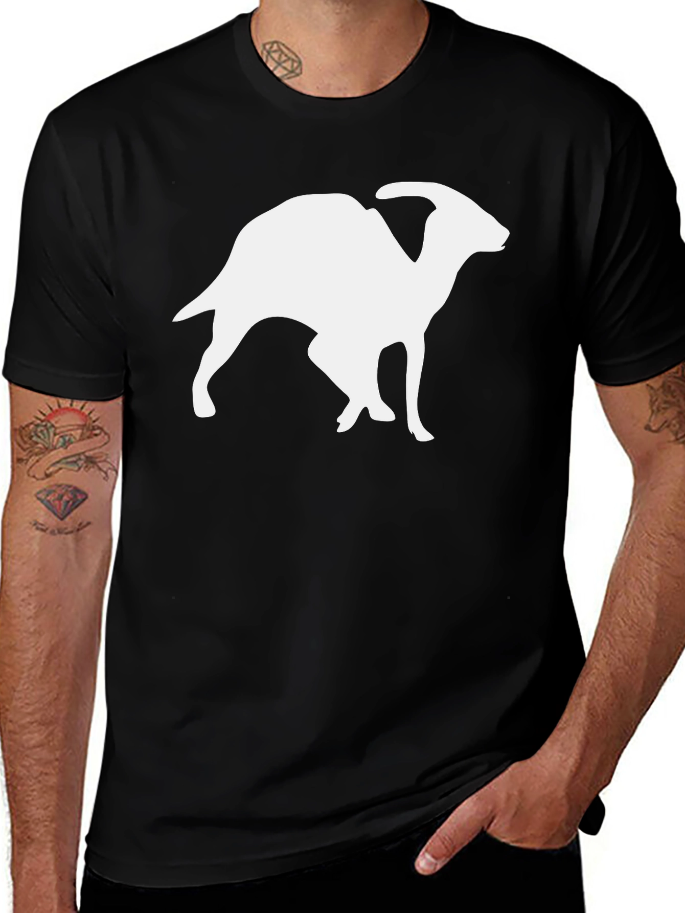 Parasaurolophus Dinosaur Graphic Tee