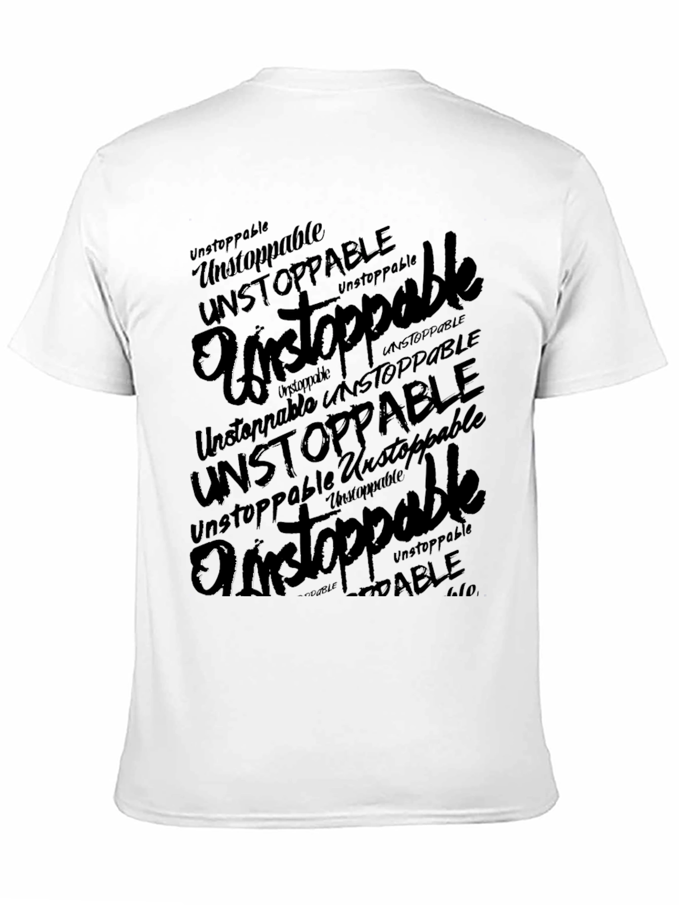 Unstoppable Graphic Print Black T-Shirt