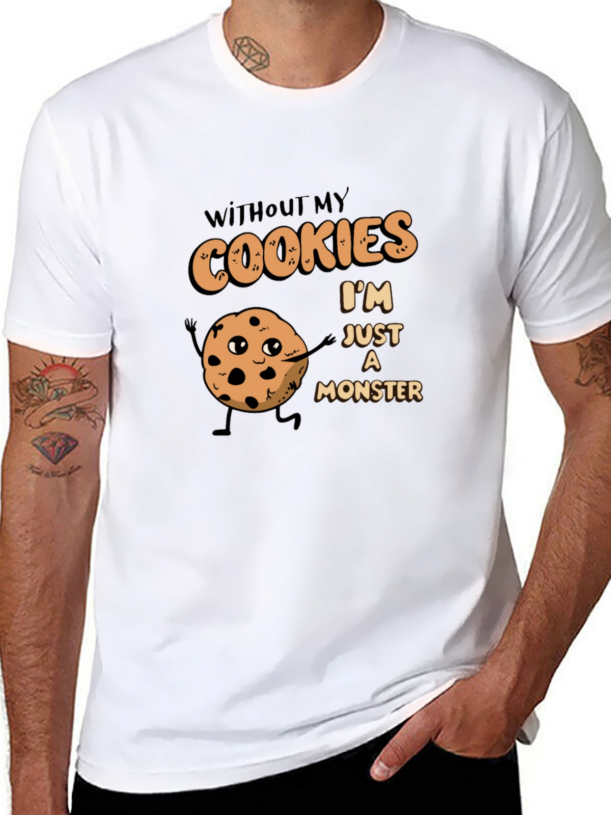 Cookie Monster T-Shirt - Funny Graphic Tee