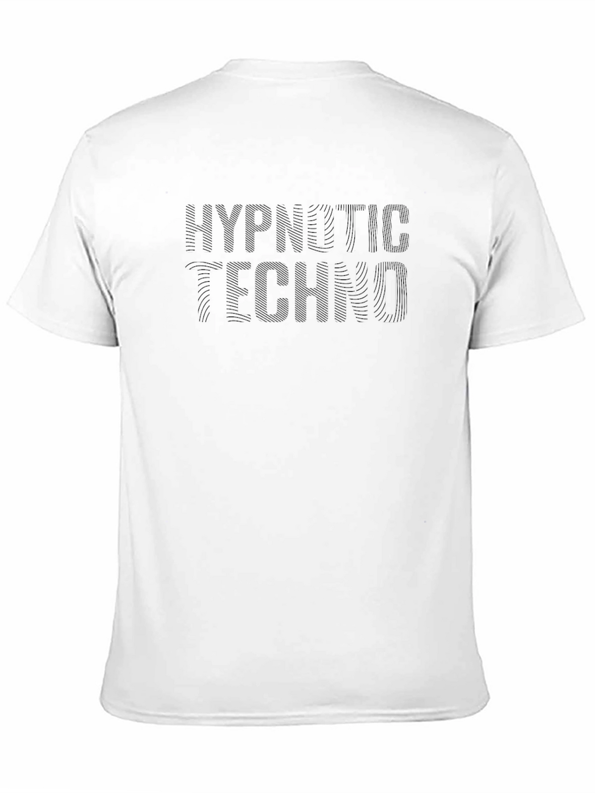 Hypnotic Techno Graphic Tee - All Black Design