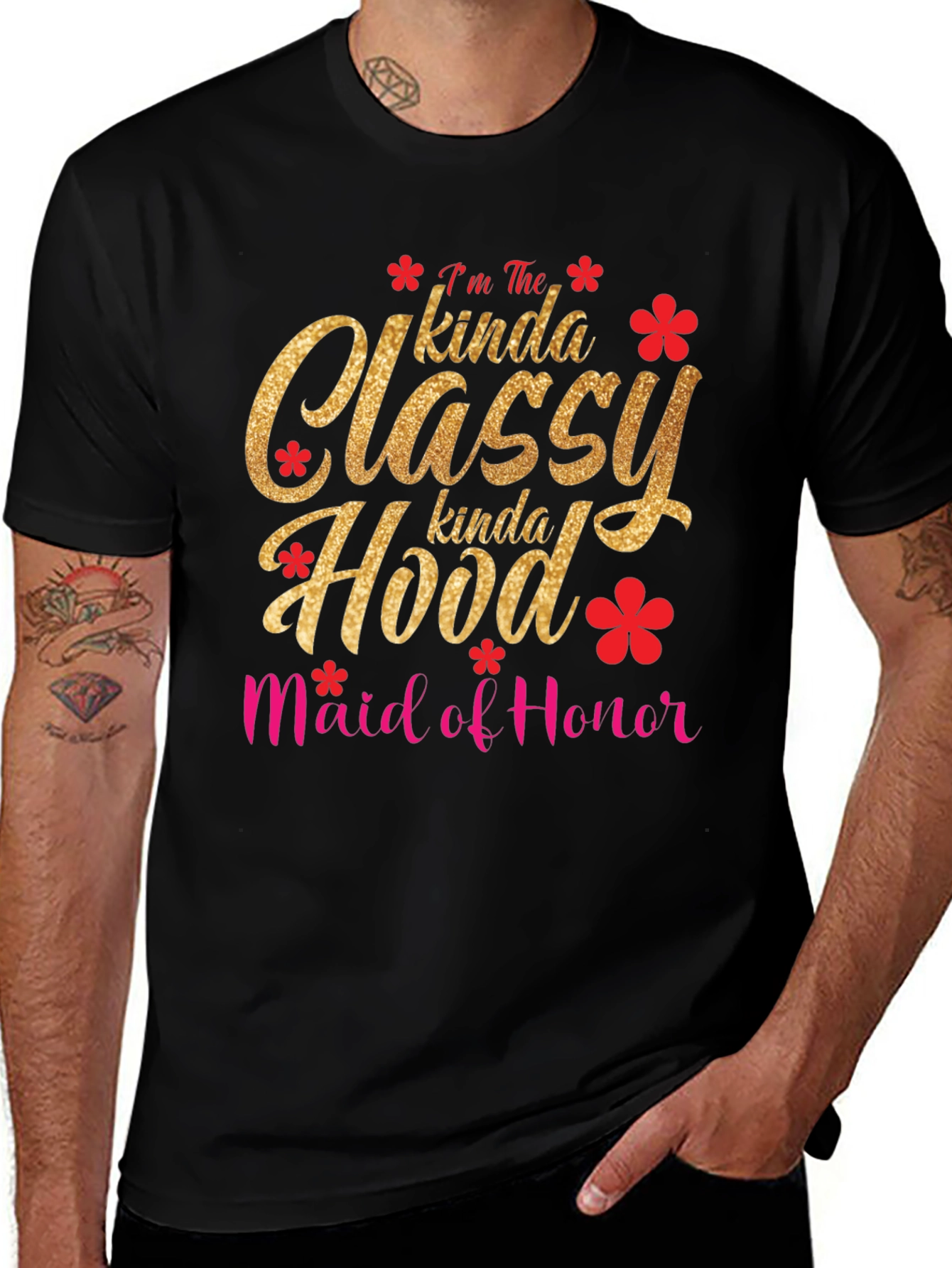 Classy Hood Maid of Honor T-Shirt