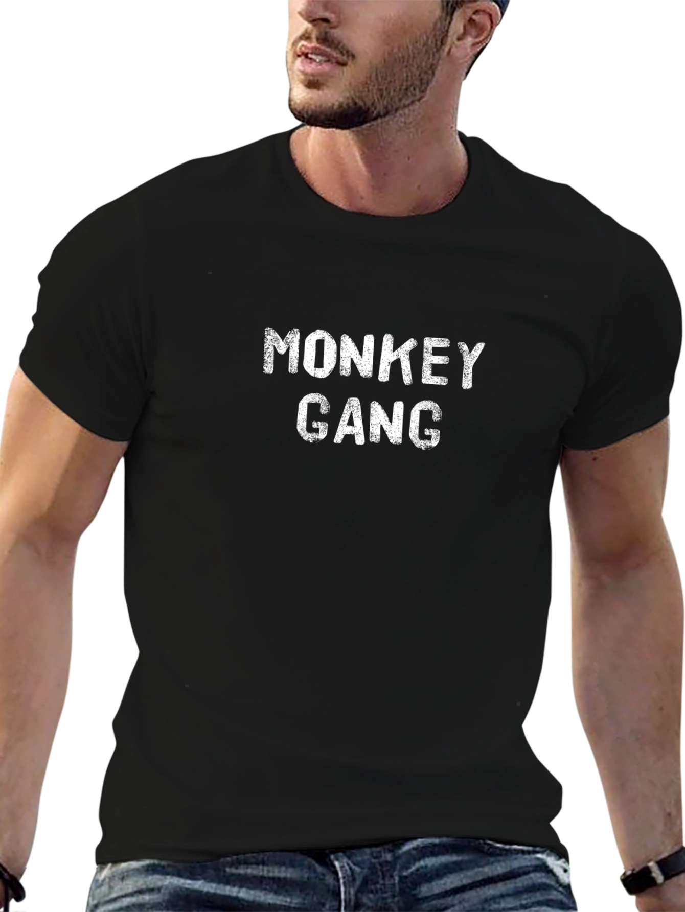 Monkey Gang Graphic Tee - Black T-Shirt