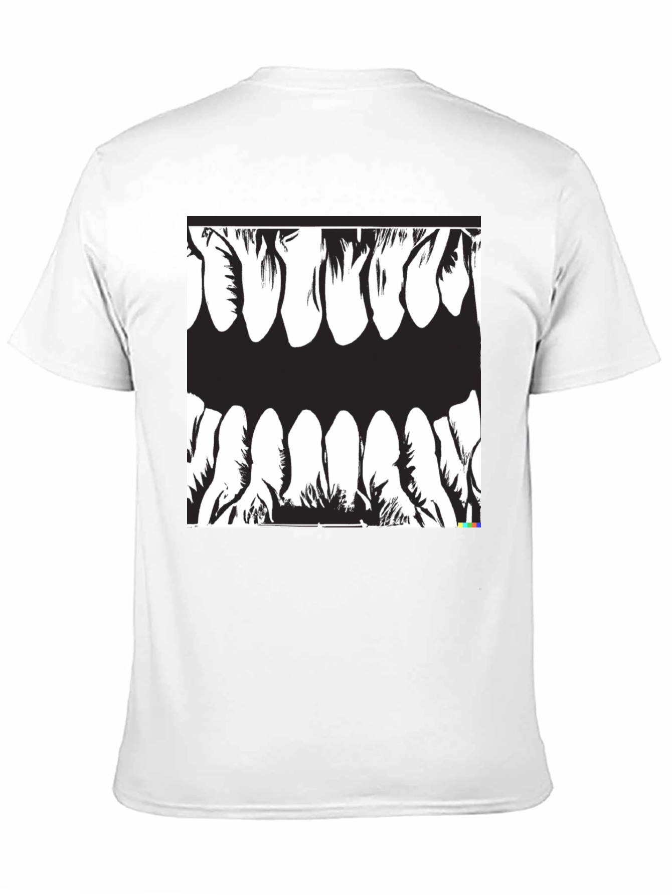 Monster Teeth Graphic Black T-Shirt