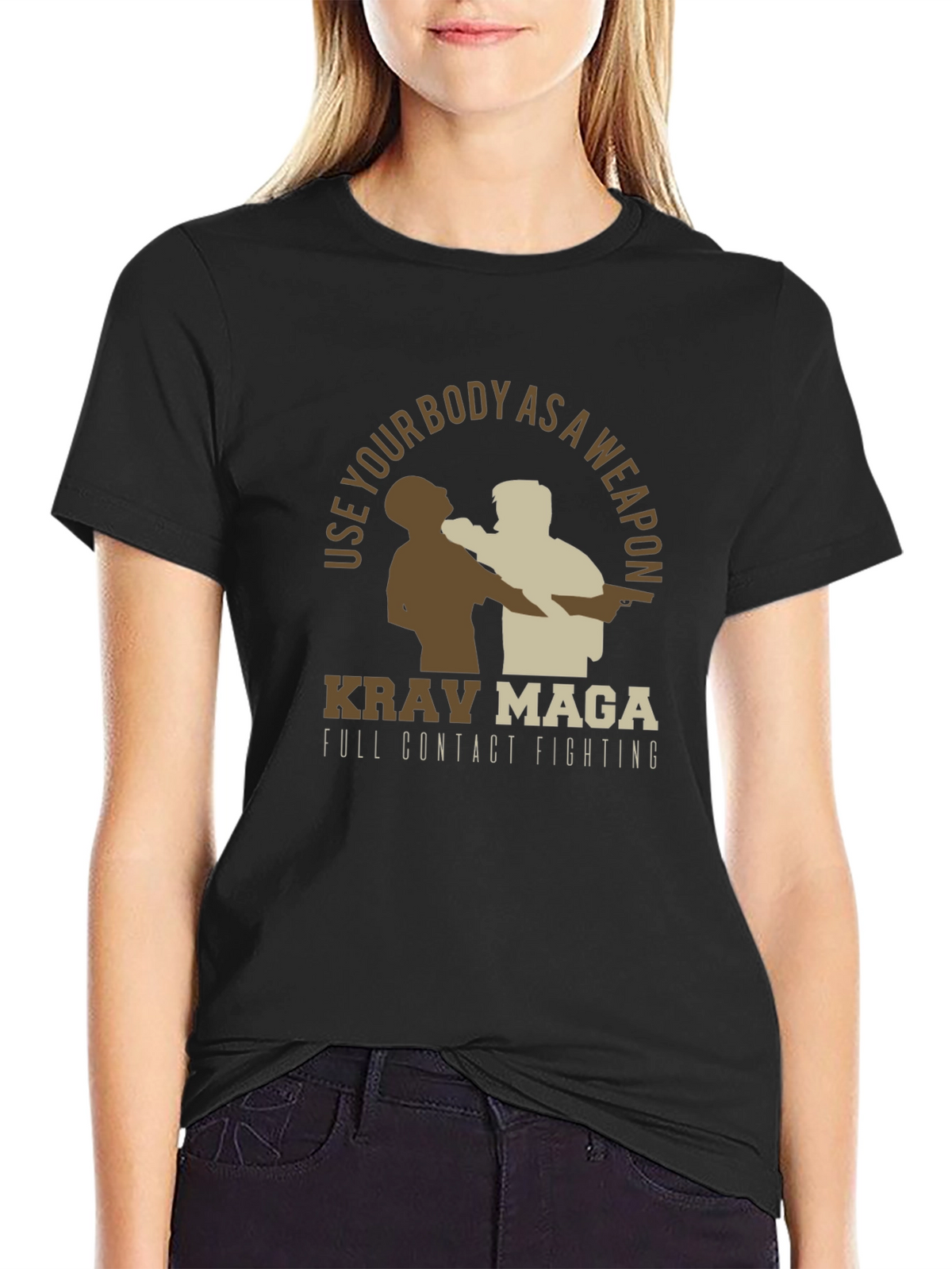 Krav Maga Full Contact Fighting Graphic Tee