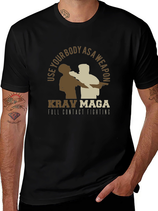 Krav Maga Full Contact Fighting Graphic Tee