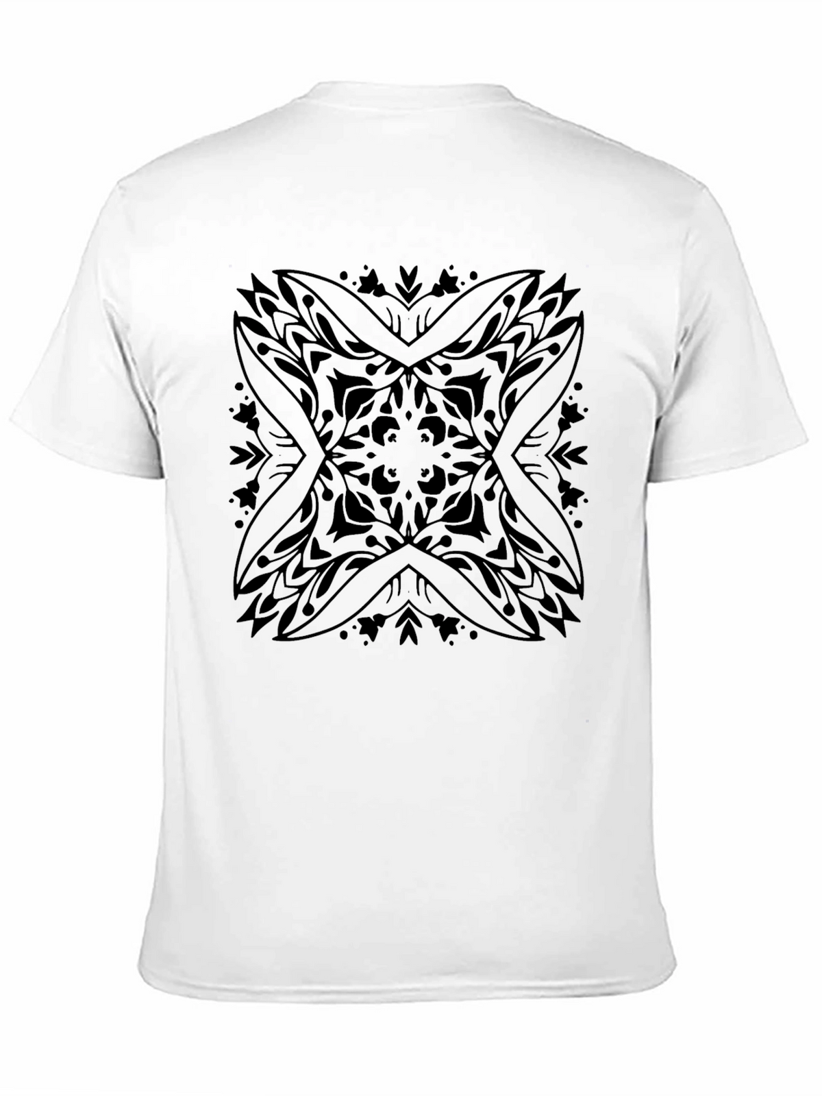 Black Mandala Graphic Tee - Modern Style