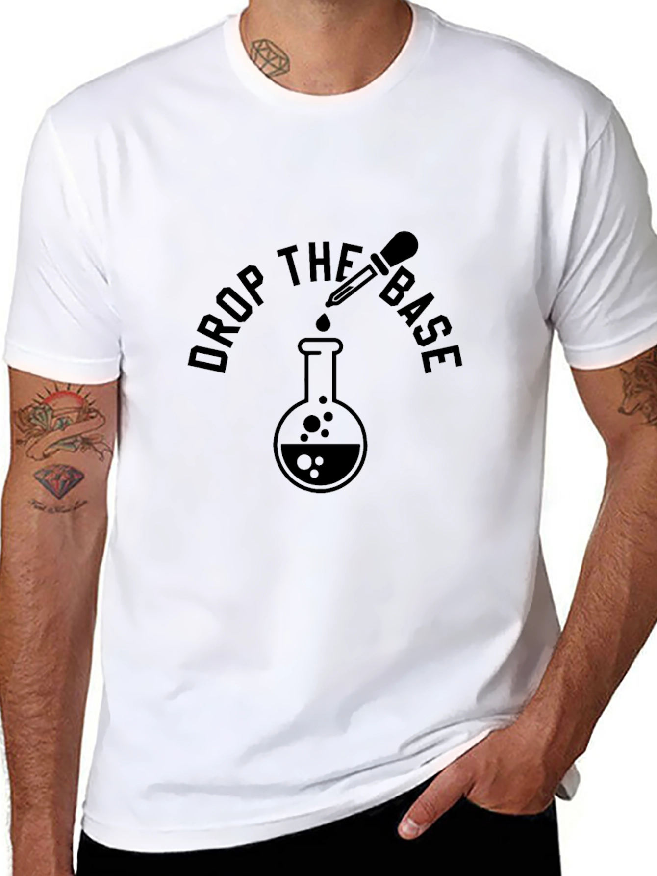 Drop the Base T-Shirt - Science EDM Design