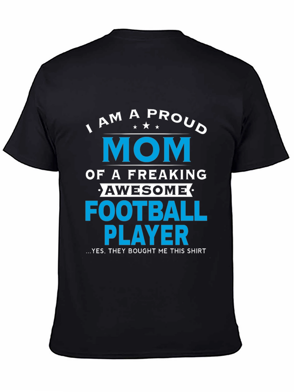 Proud Mom of Football Player Graphic T-Shirt