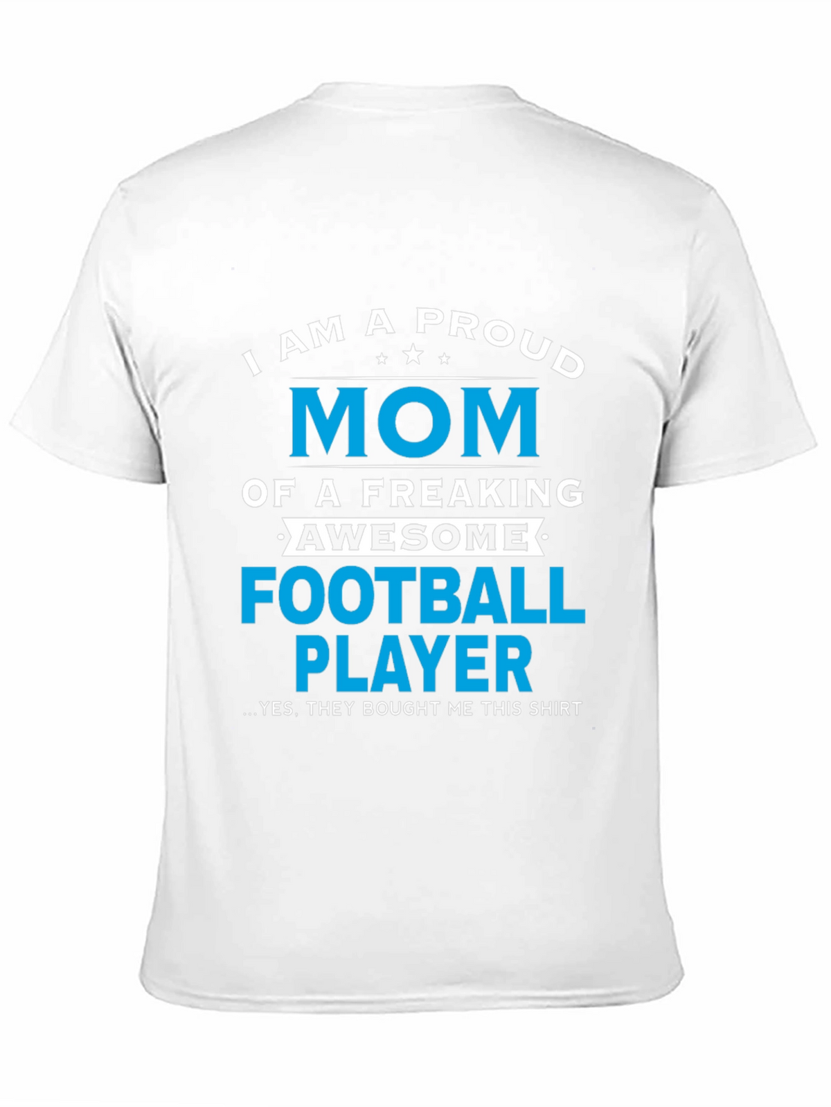 Proud Mom of Football Player Graphic T-Shirt