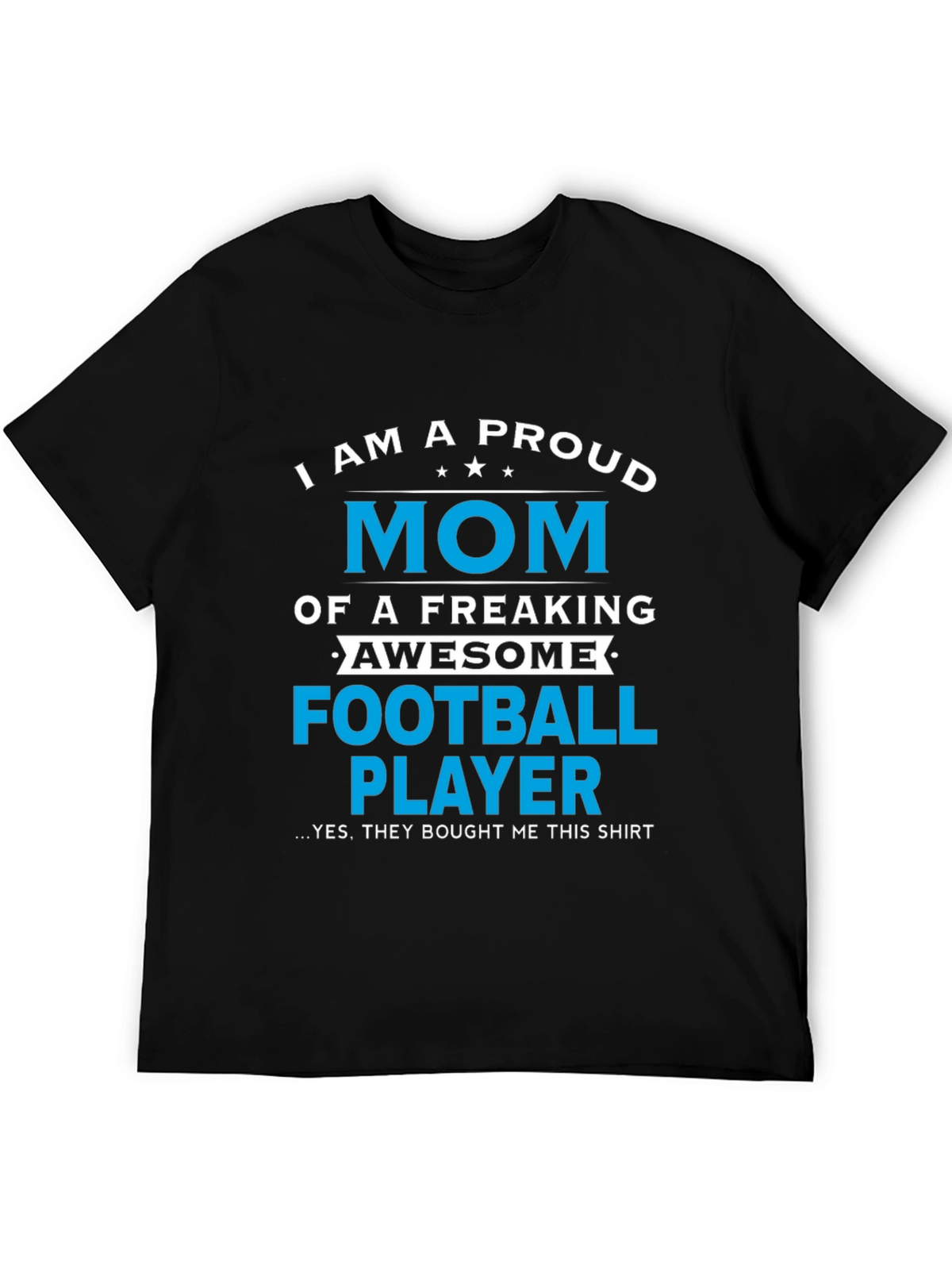 Proud Mom of Football Player Graphic T-Shirt