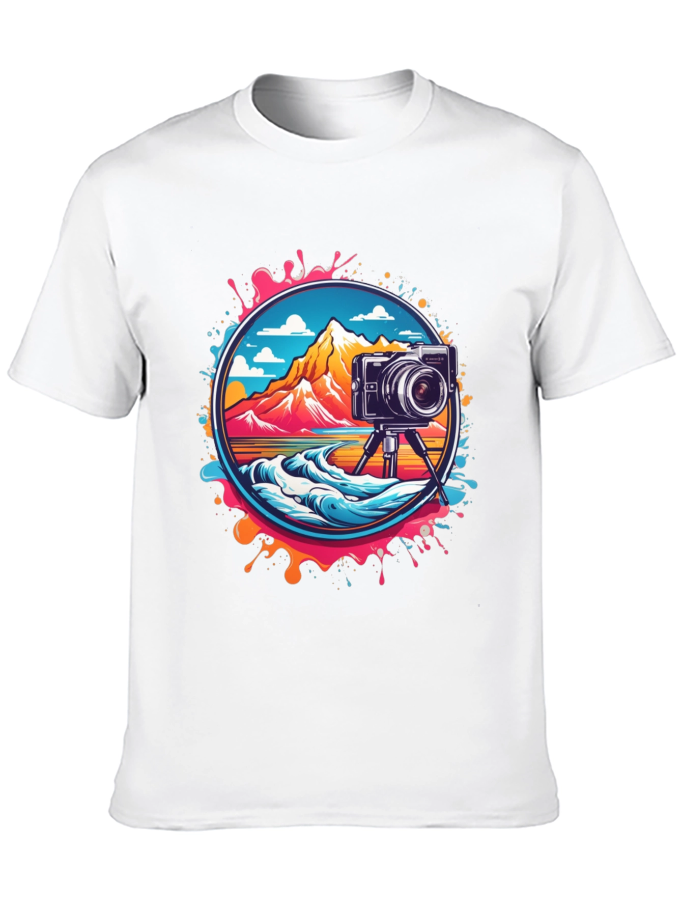 Retro Camera Landscape Graphic Tee