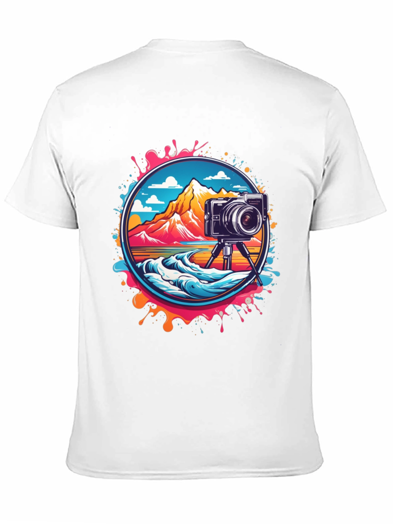 Retro Camera Landscape Graphic Tee