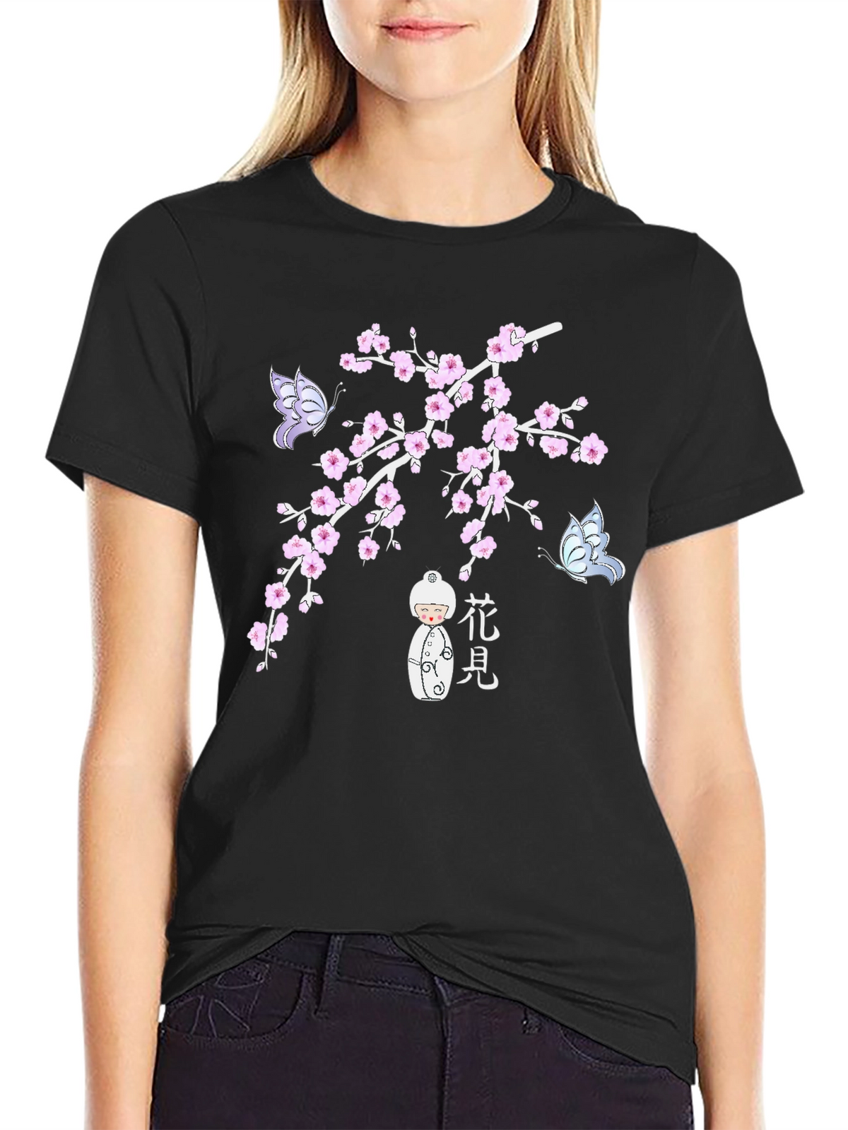 Floral Butterfly Graphic T-Shirt