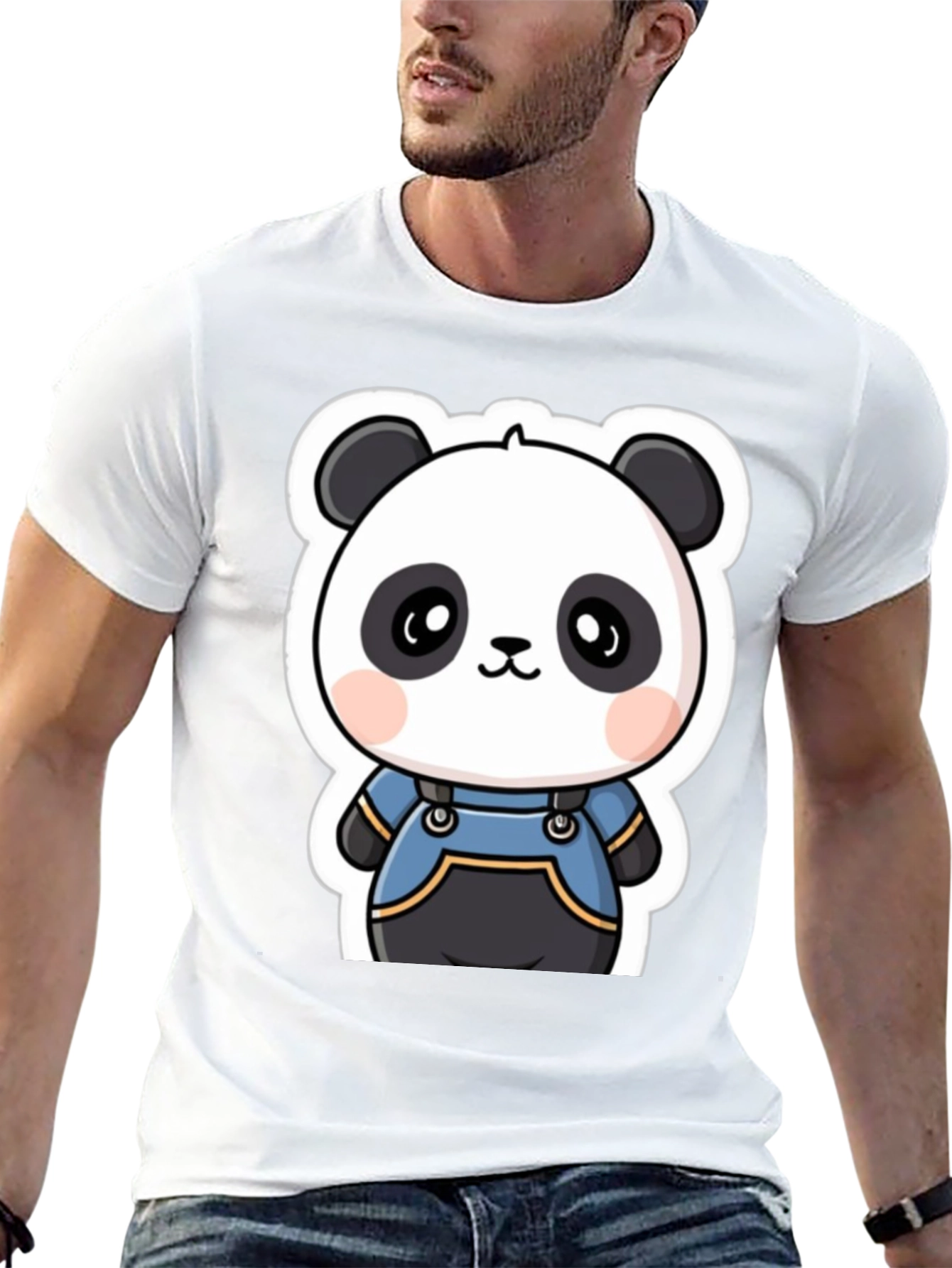Cute Panda Bear Graphic Tee