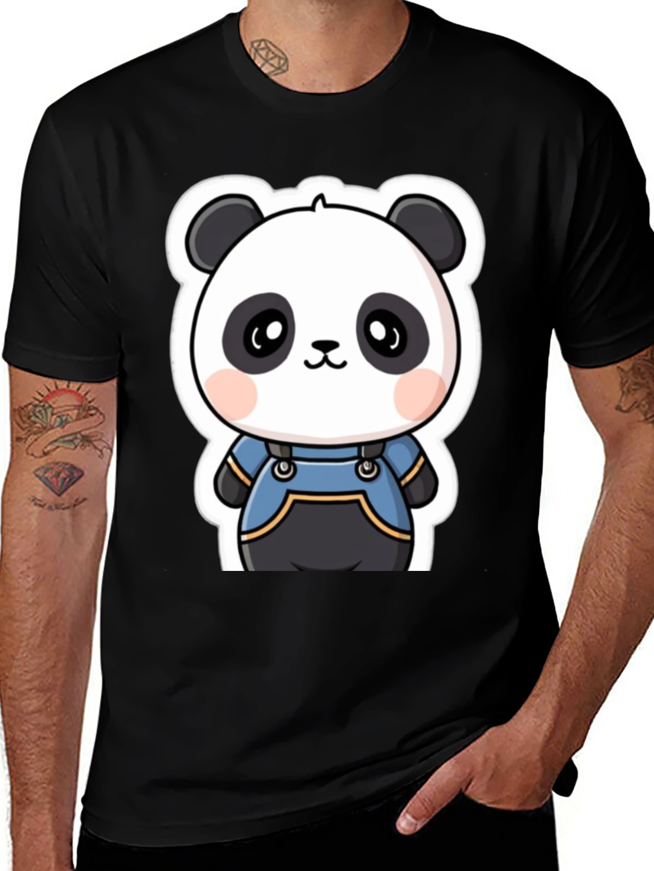 Cute Panda Bear Graphic Tee
