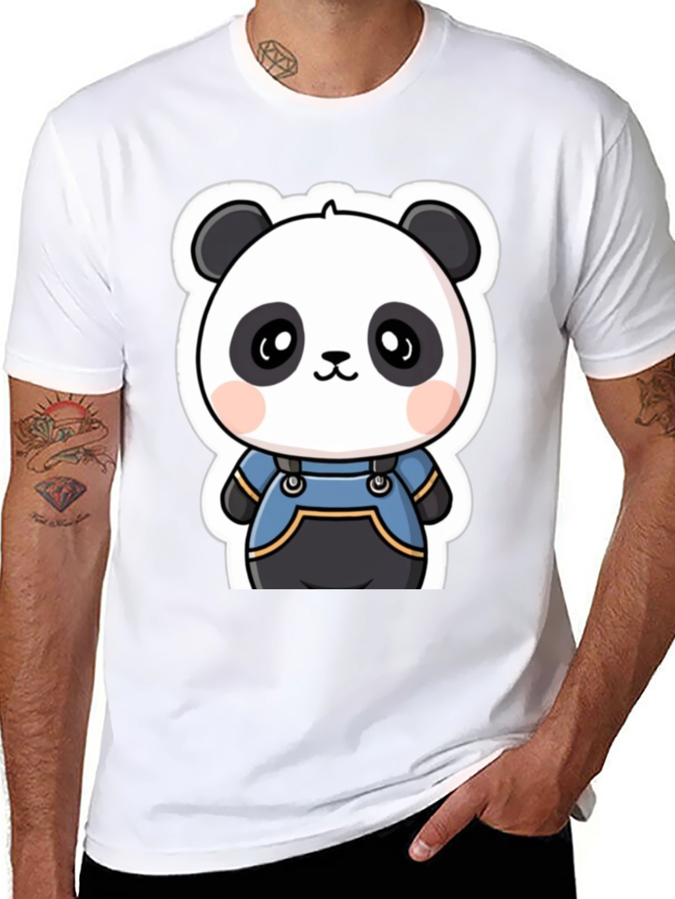 Cute Panda Bear Graphic Tee
