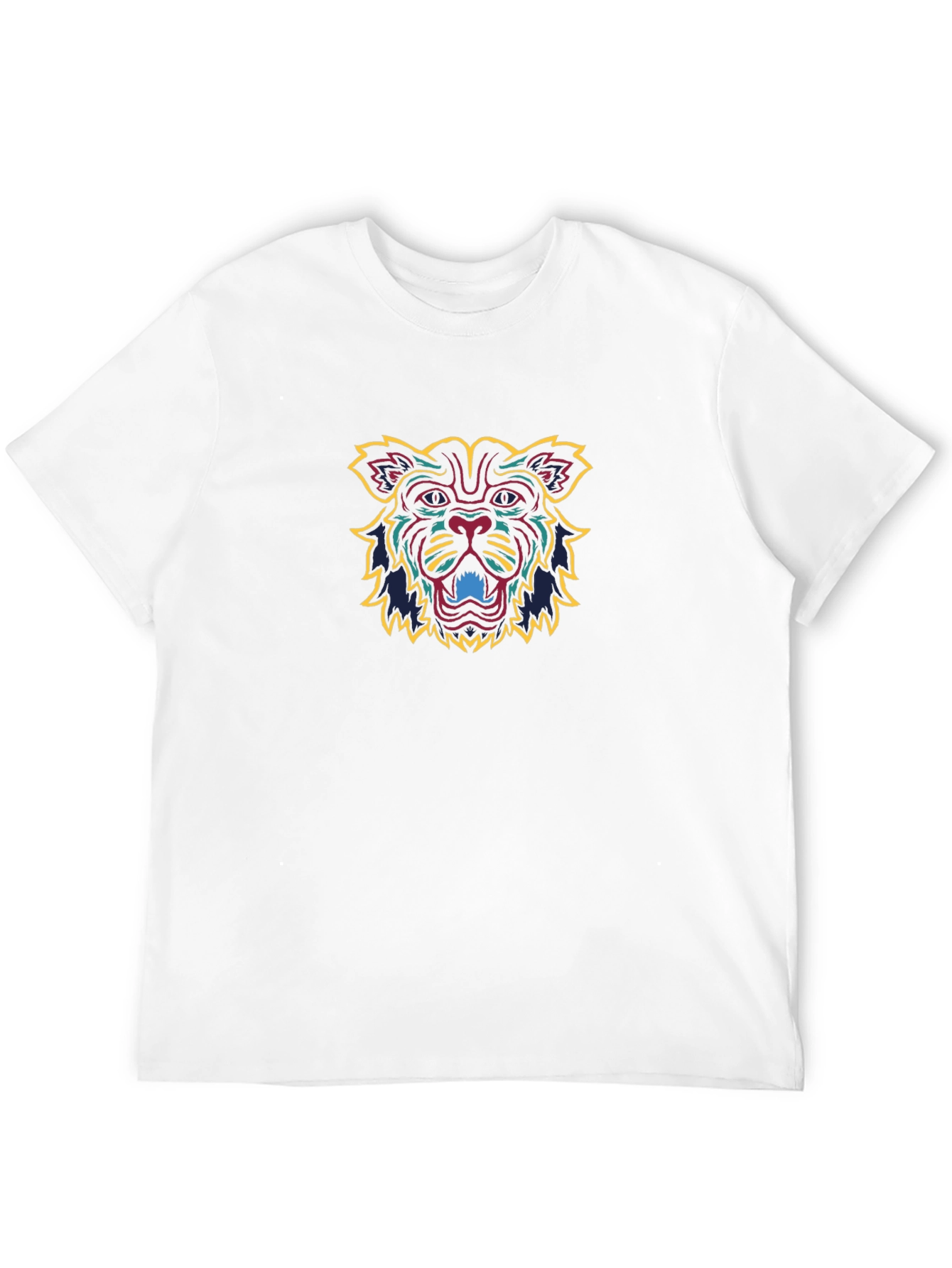 Bold Graphic Tee - Lion Design