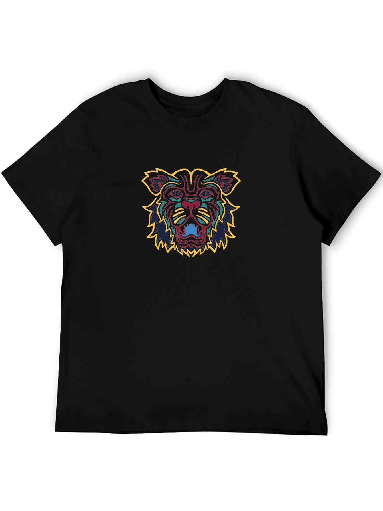 Bold Graphic Tee - Lion Design