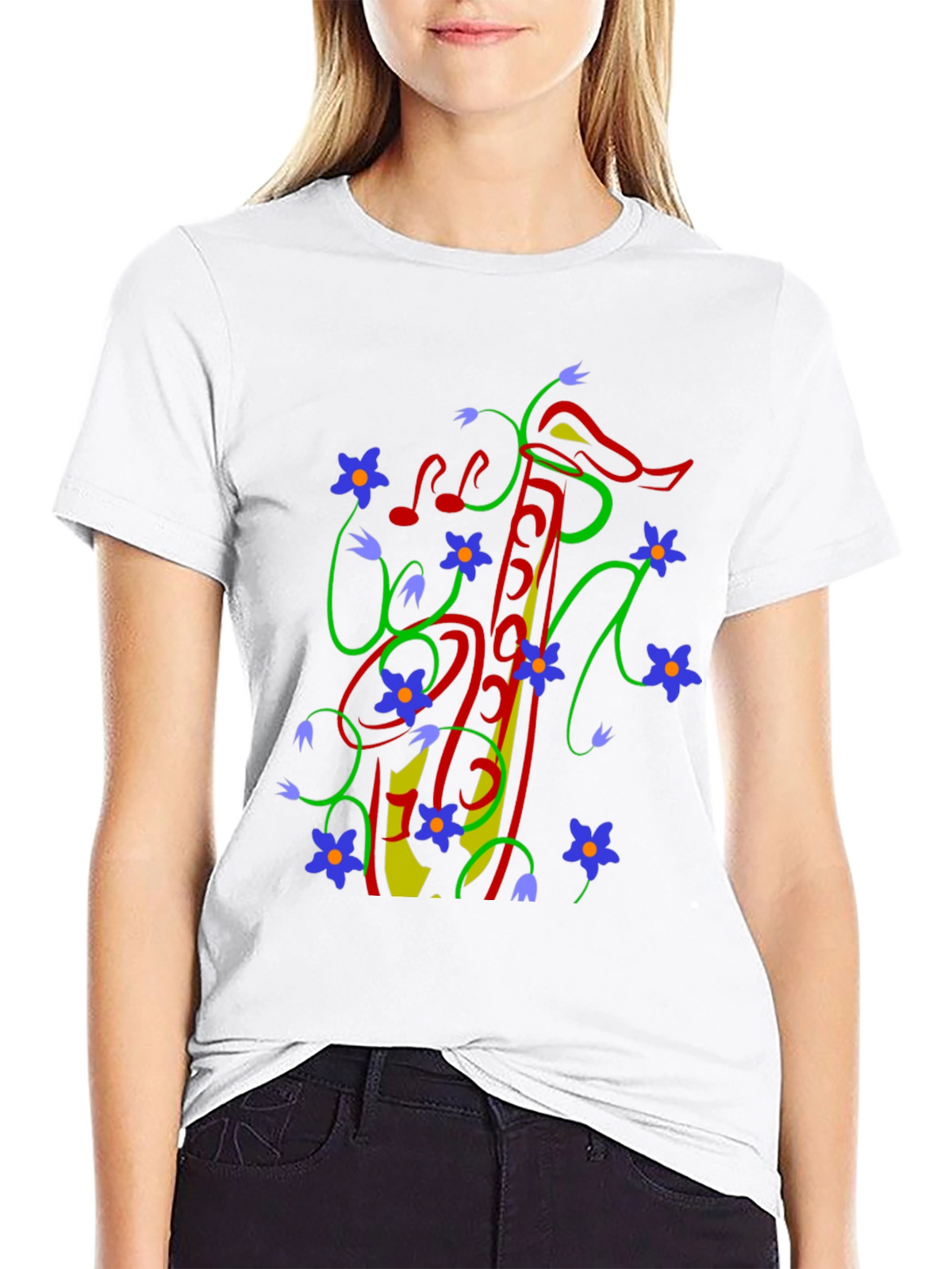 Musical Flowers Tee