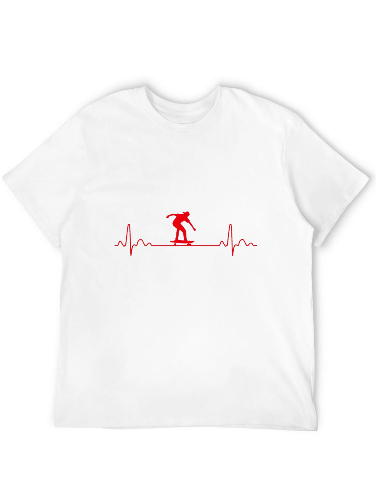 Skateboard Heartbeat T-Shirt - Stylish Graphic Tee