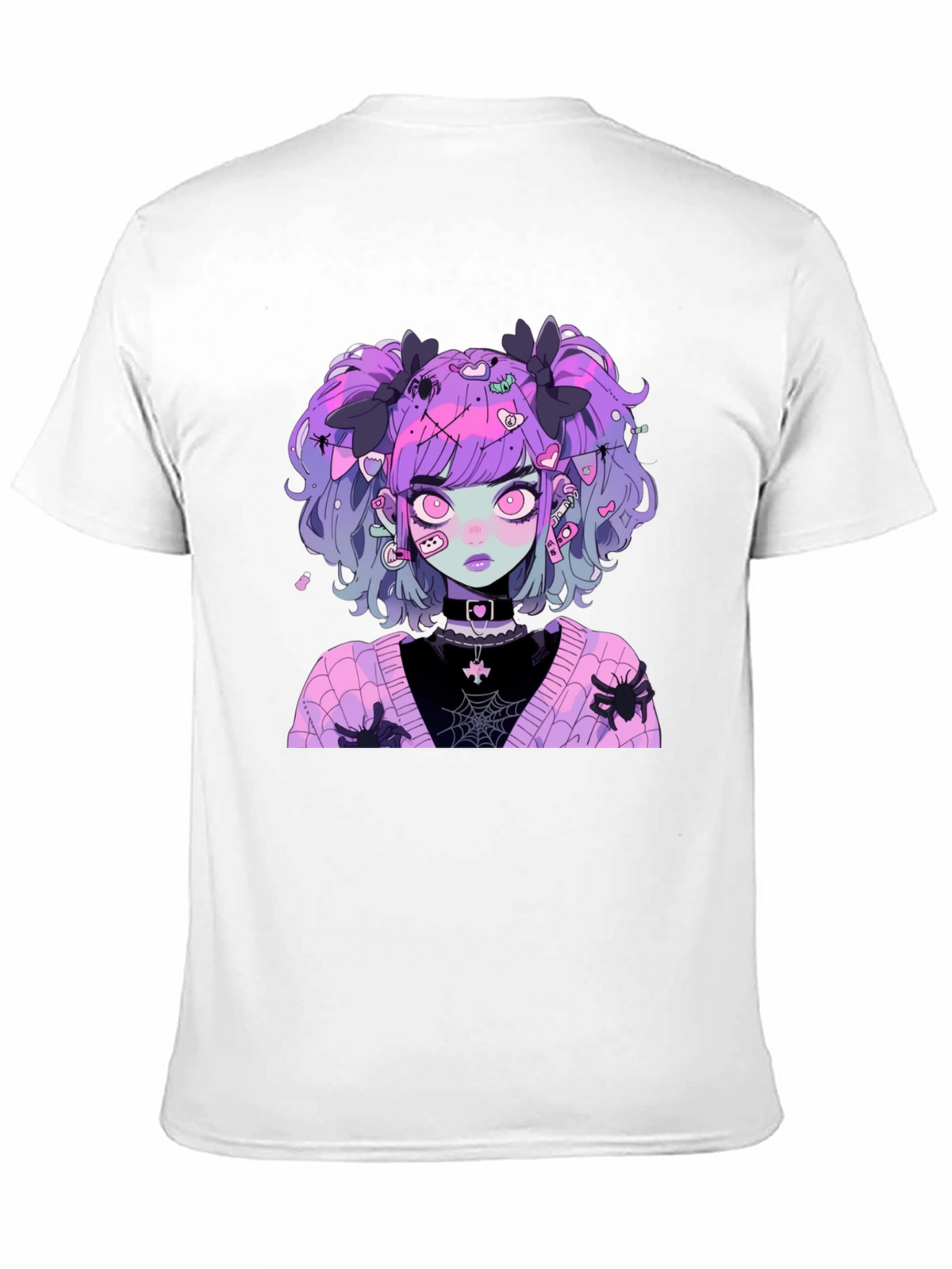 Goth Anime Girl Graphic Tee - Spooky & Stylish