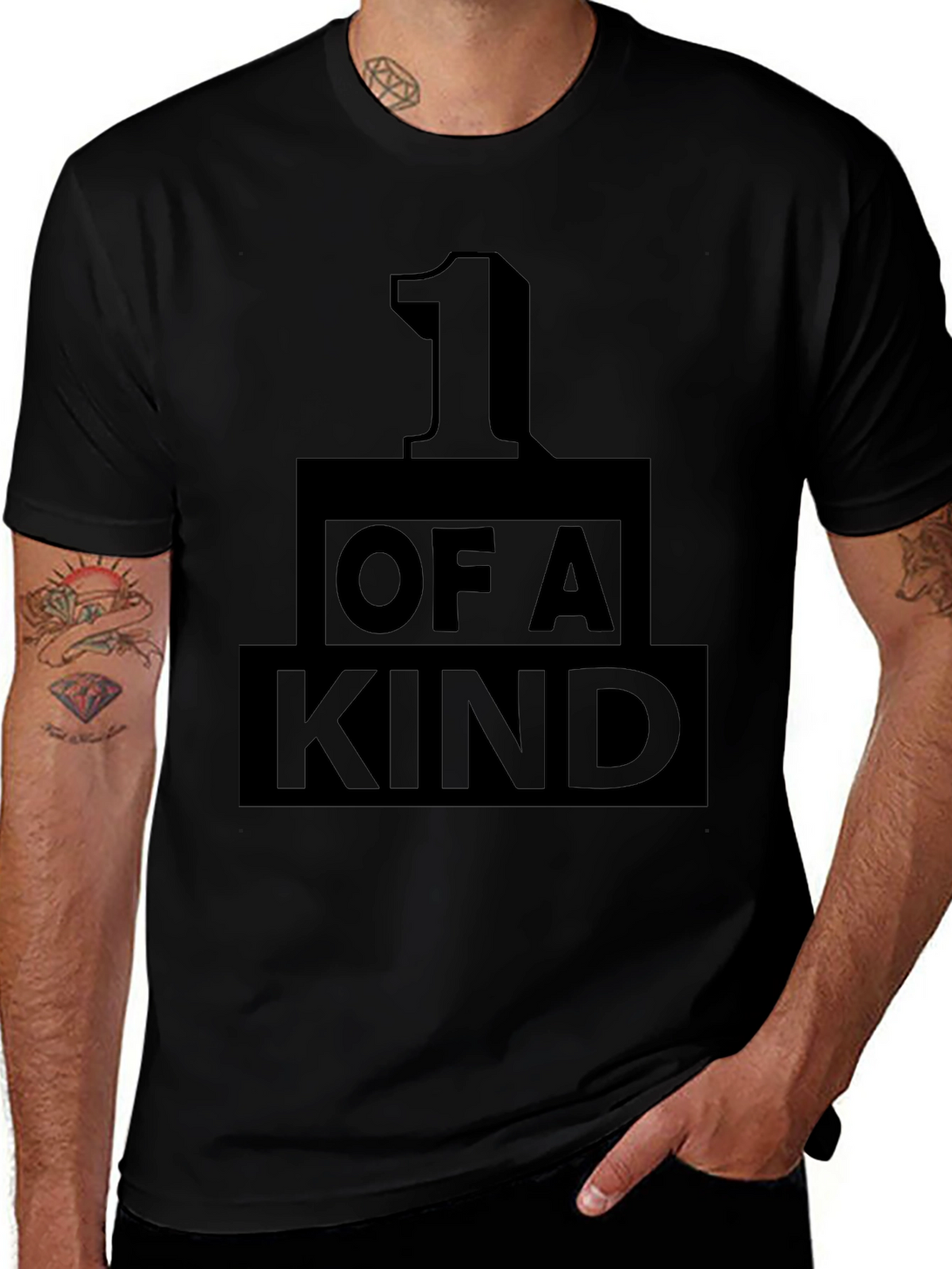 One of a Kind Black Graphic Tee